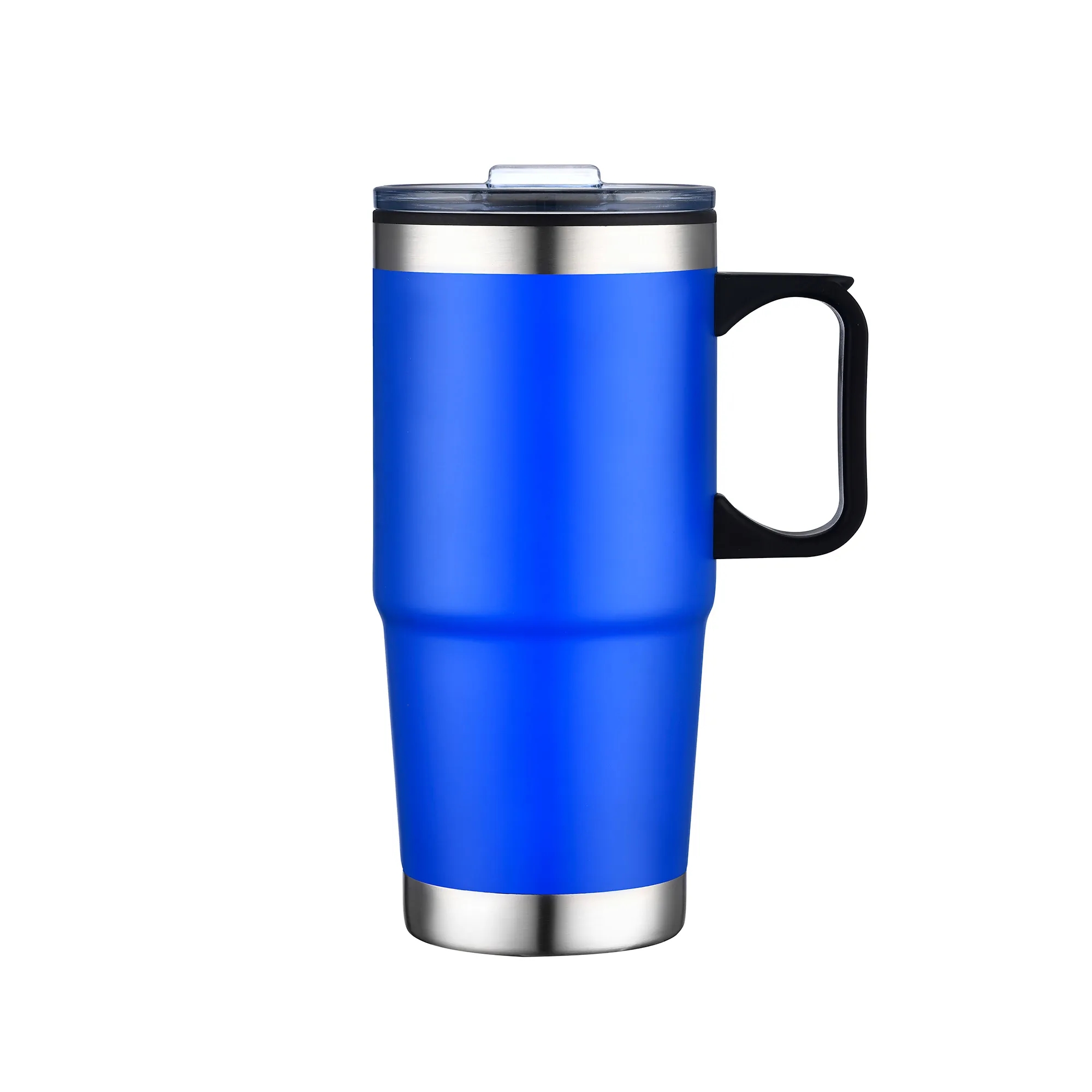 24oz Double Wall SS / PP Mug with Clear Closure Lid and Hand 9