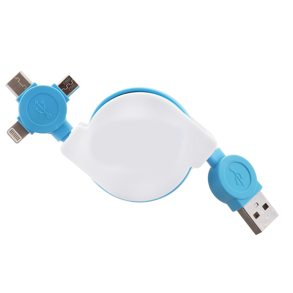 Retractable 3-in-1 Charger Cable 6