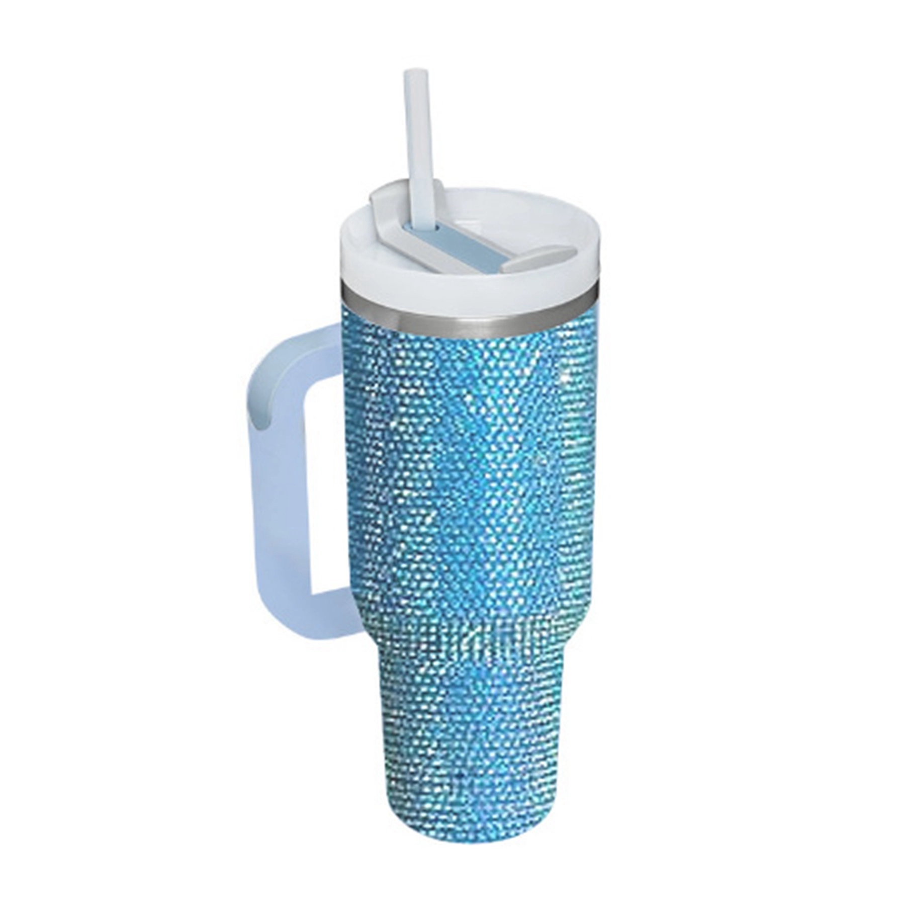 40 Oz. Stainless Steel Vacuum Tumbler with Straw & Handle 4