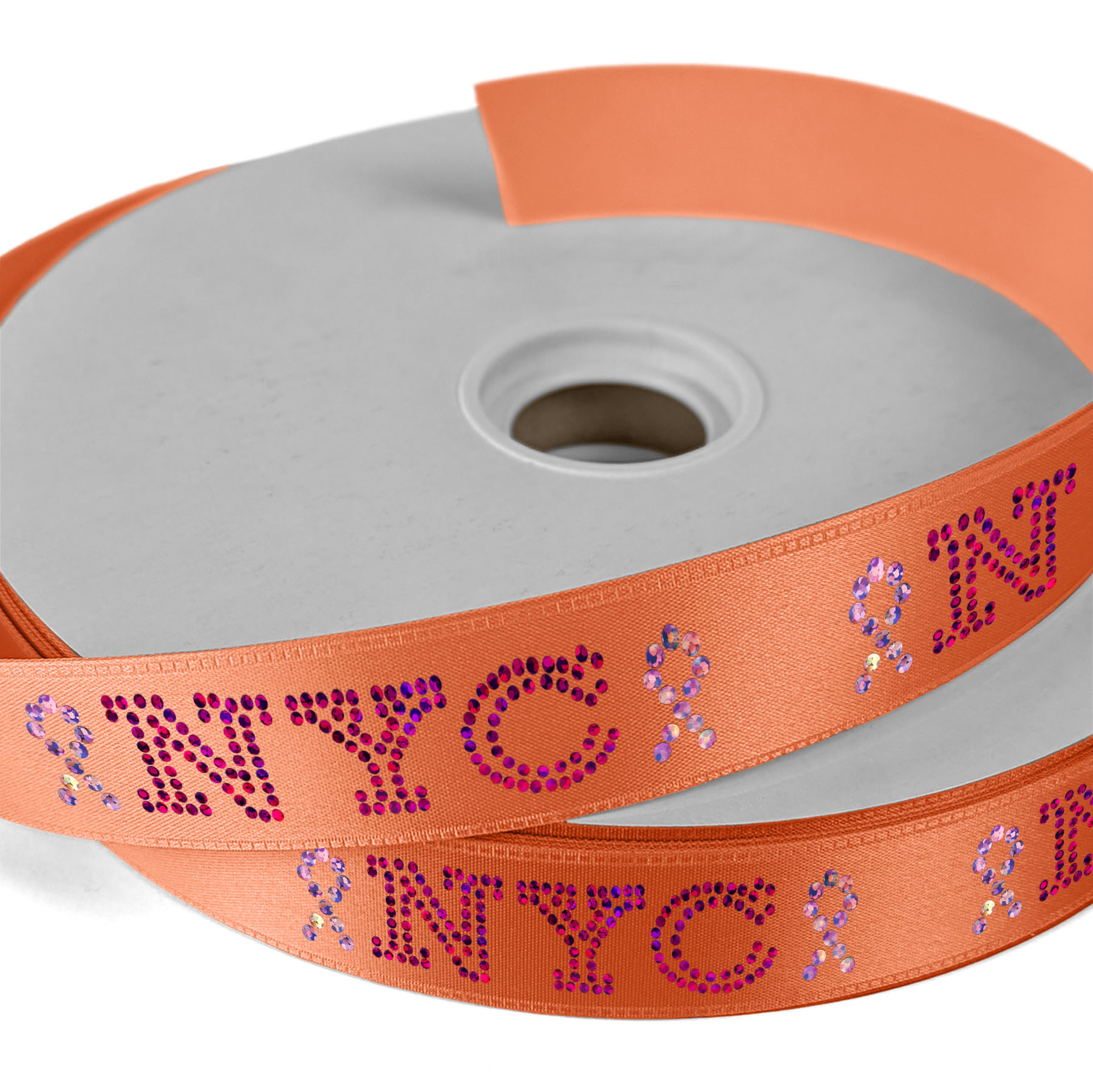 1" Badge Satin Ribbon - 25yd Roll - Sparkle 30