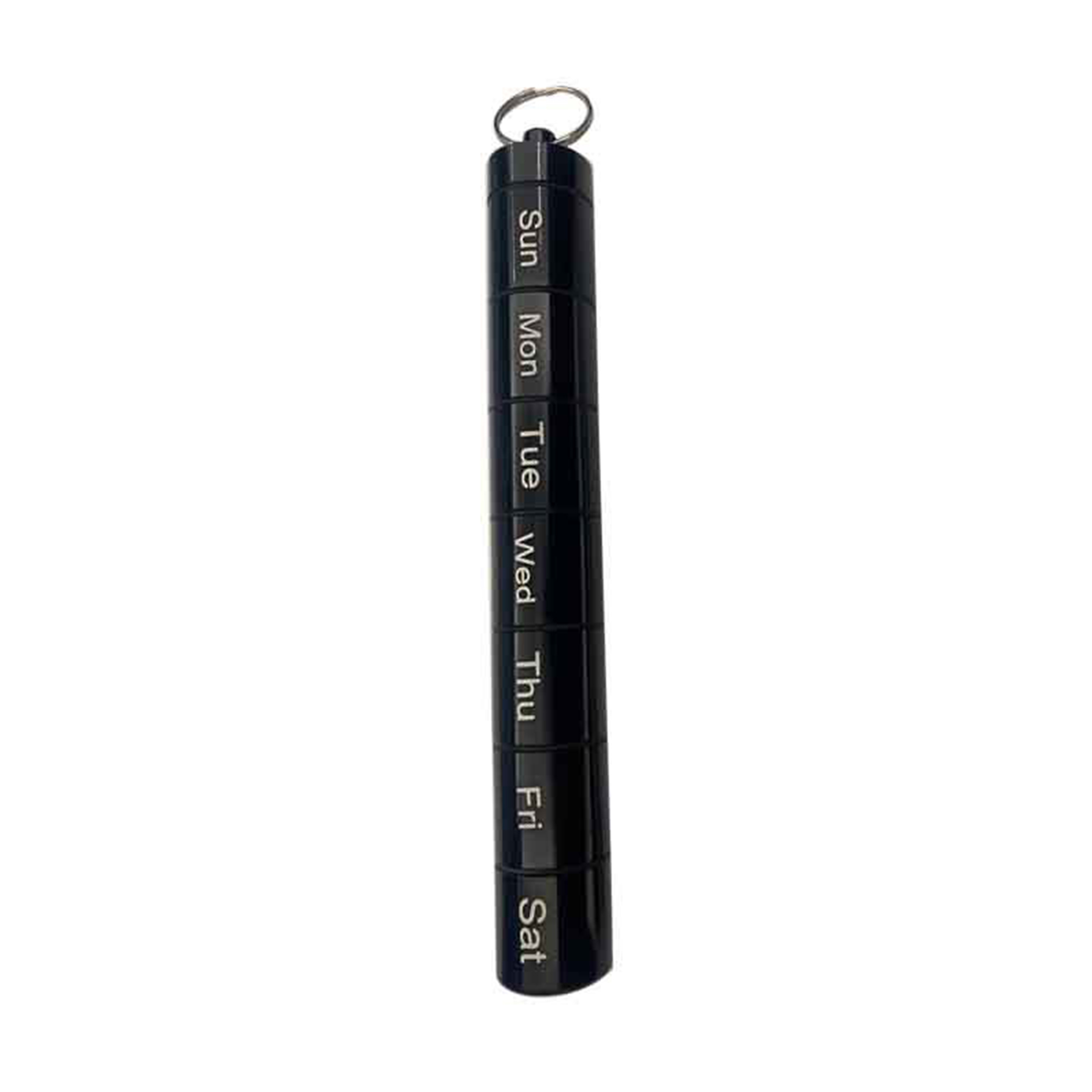 Aluminum Alloy 7 Day Pill Organizer Box with Keychain 3