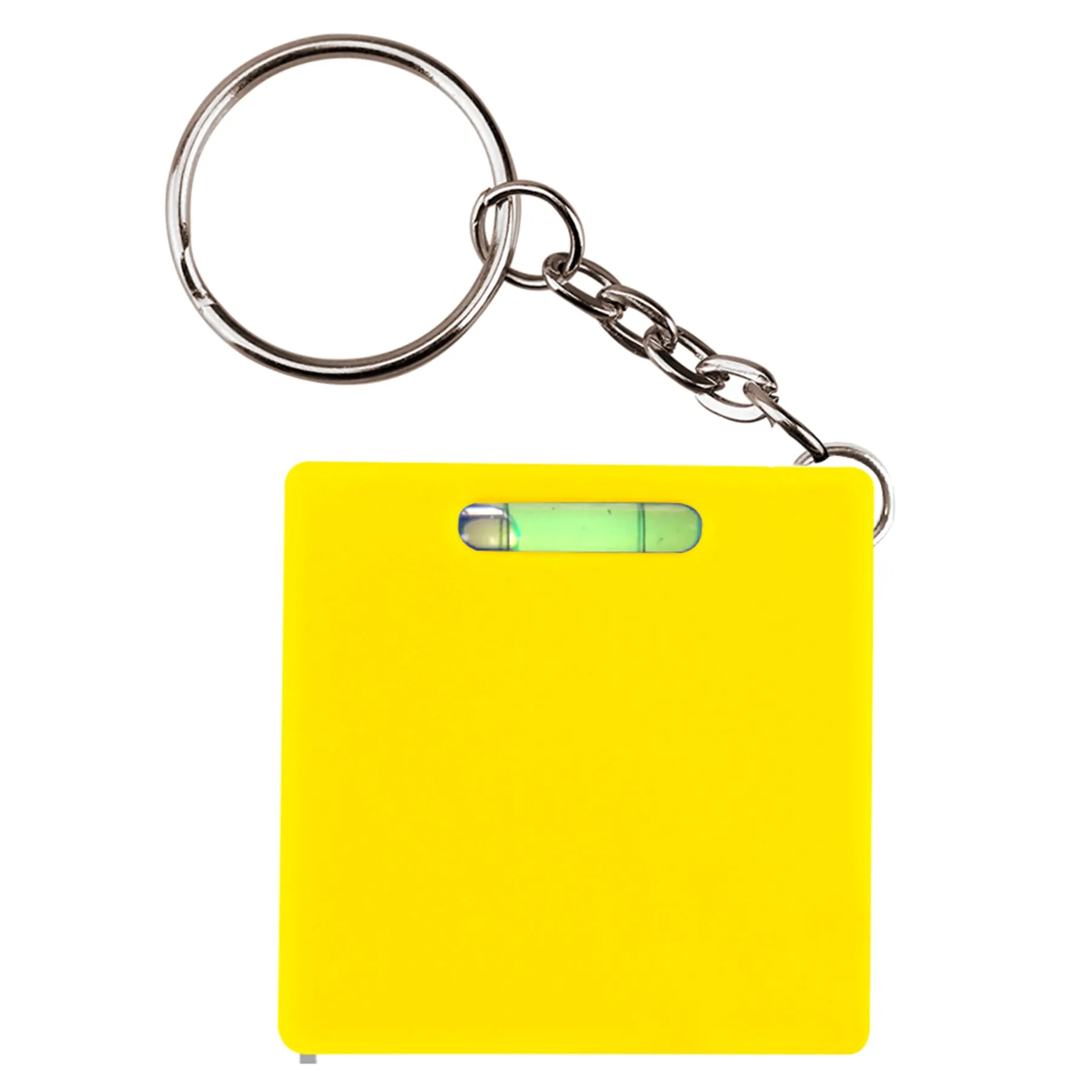 Square Tape Measure Keychain w/ Level 5