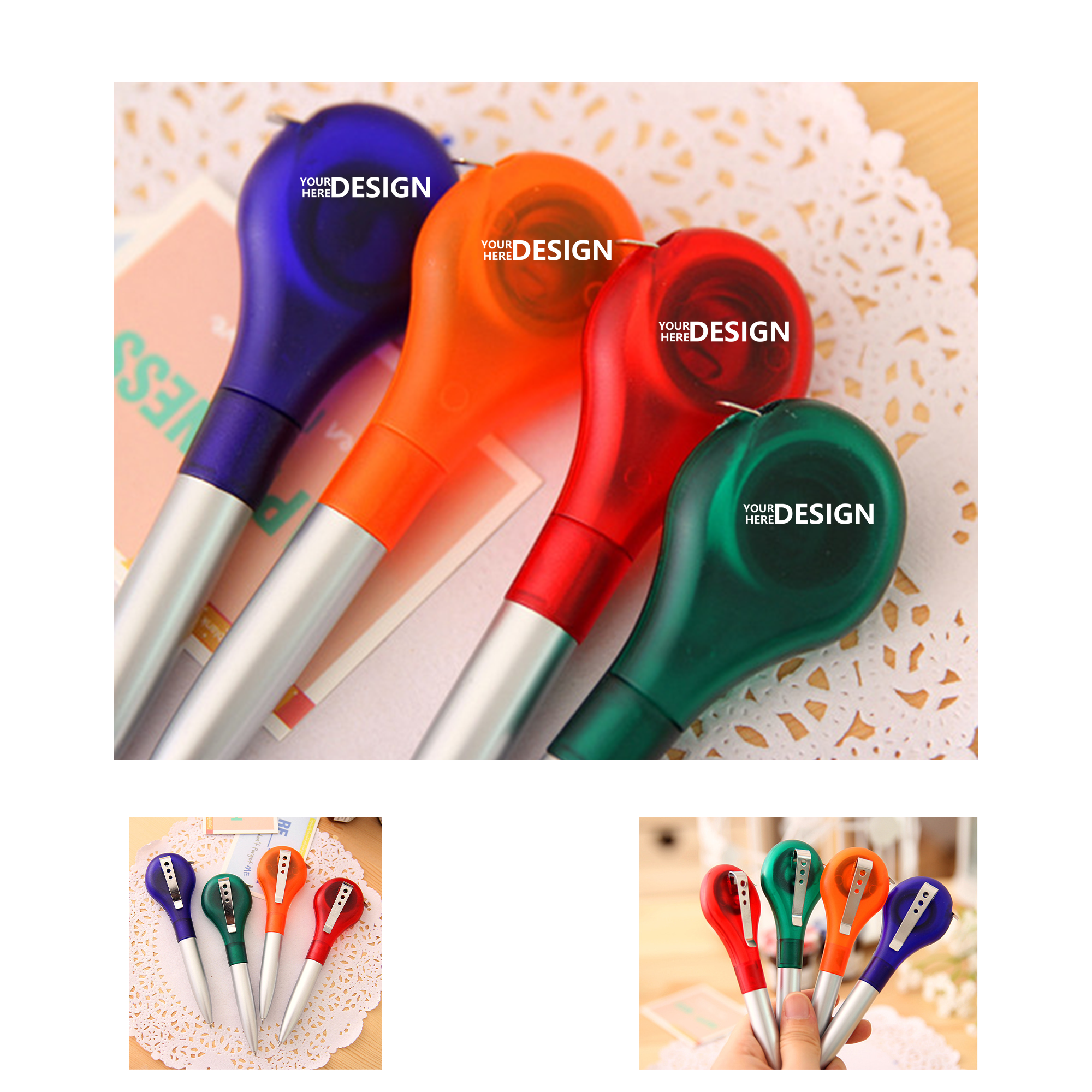 Branded Retractable Ruler Pen 1