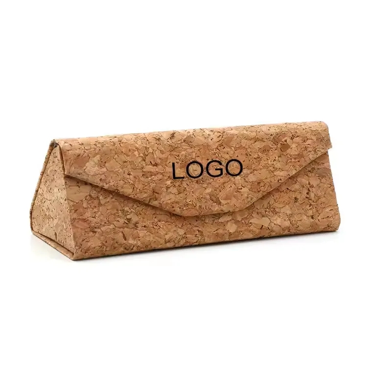 Natural Cork Folding Wood Sunglasses Case 2