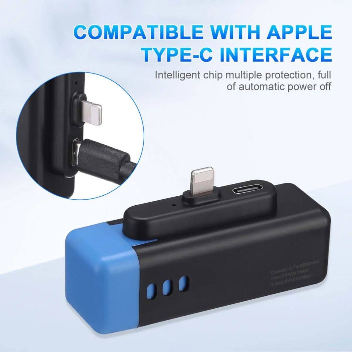 5000mAh Portable Charger External Battery Pack Power Bank 5