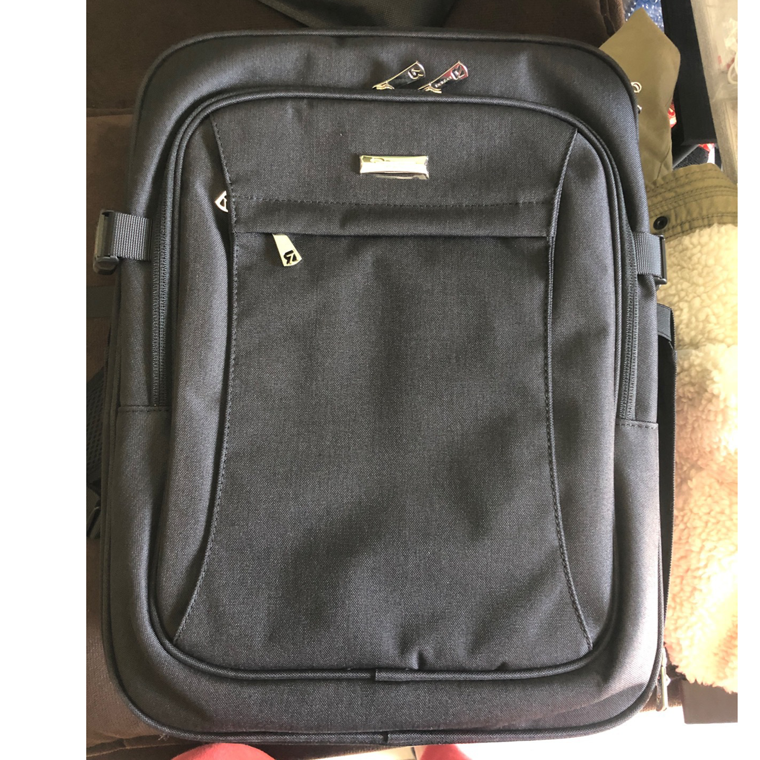 Backpack w/ Cosmetics Storage Bag 3