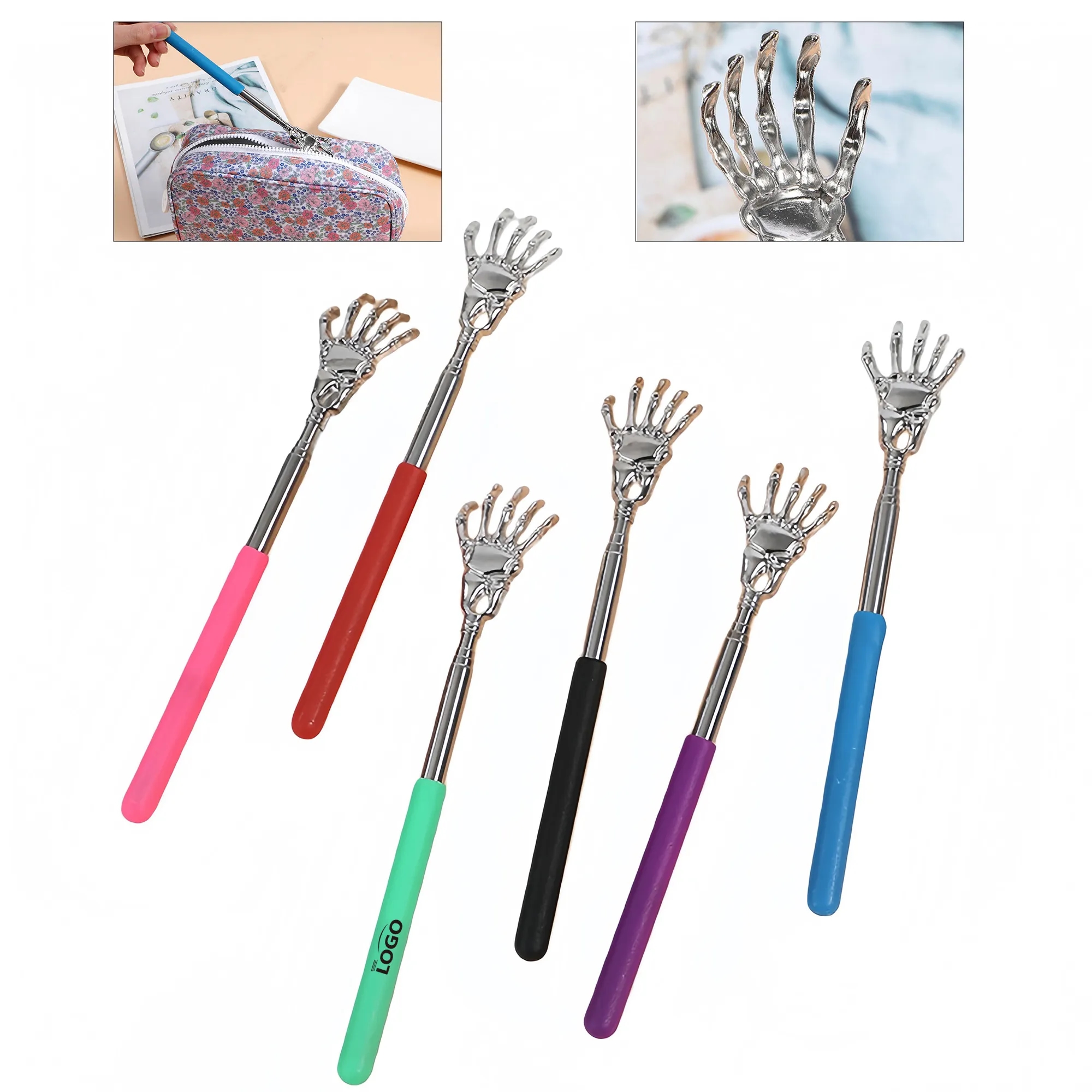 Telescopic Stainless Steel Back Scratcher For Itch Relief