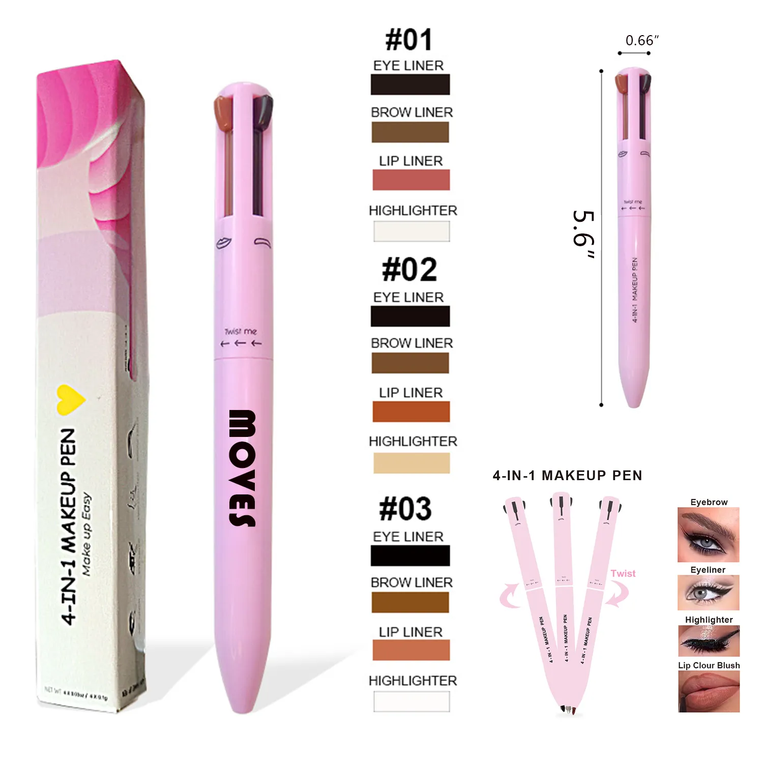 Four In One Cosmetic Pen 11