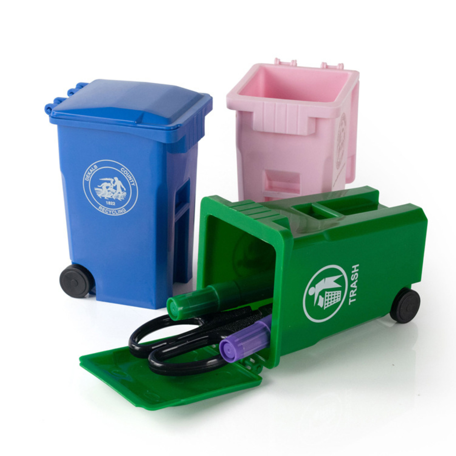 Mini Curbside Garbage Bin Pen Holder 1