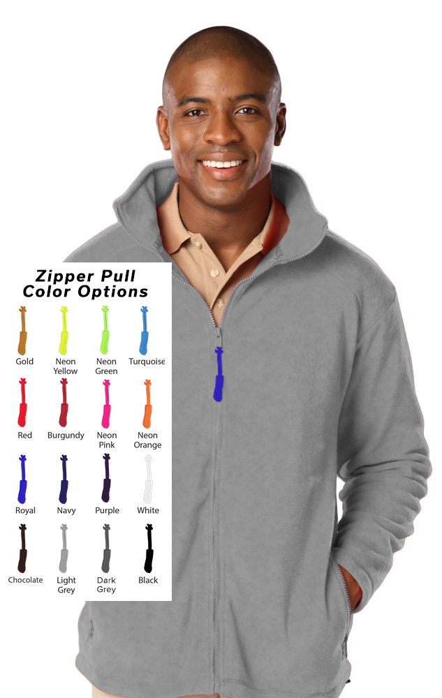 Custom Zipper Pull Polar Fleece Jacket 10