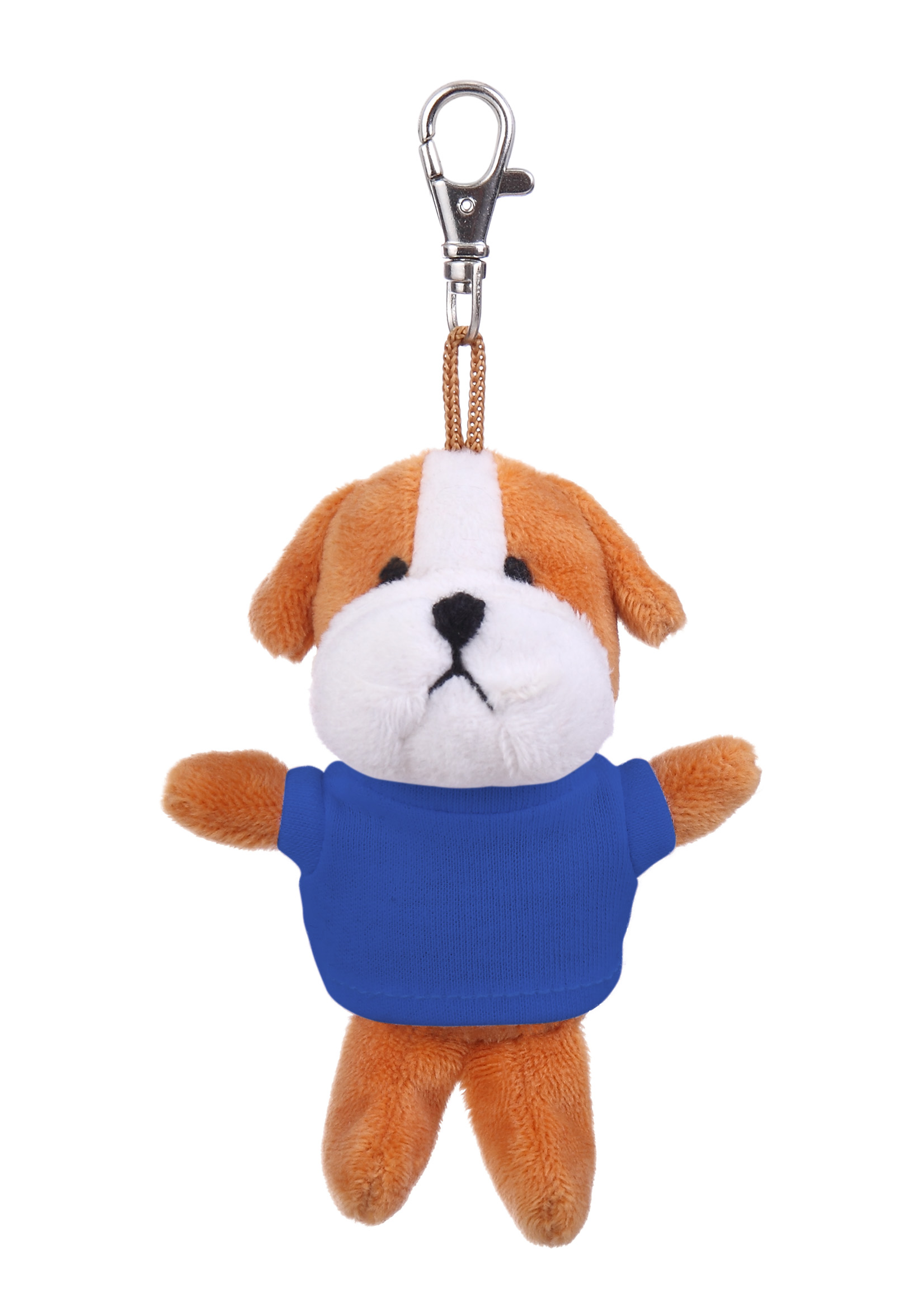 Soft Plush Bulldog Keychain with Tee 27