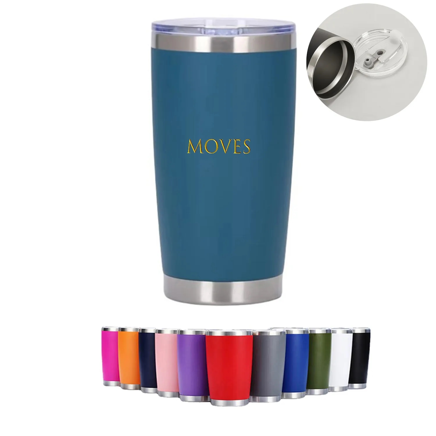 20Oz Stainless Steel Tumbler With Lid 5