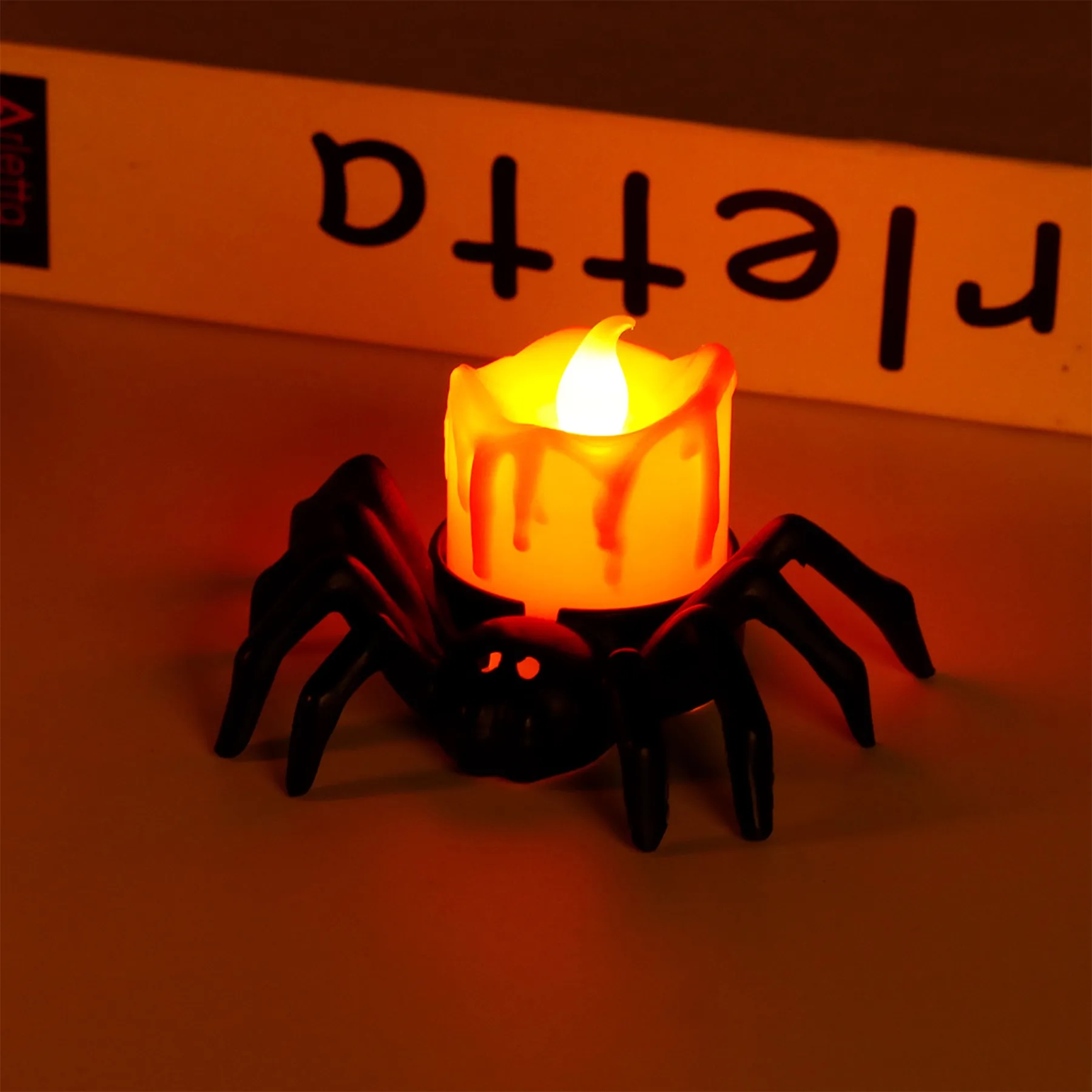 Plastic Halloween Spider Decorative Lamp 3