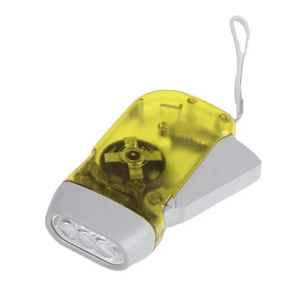 3 Led Hand Press Wind Up Torch 6