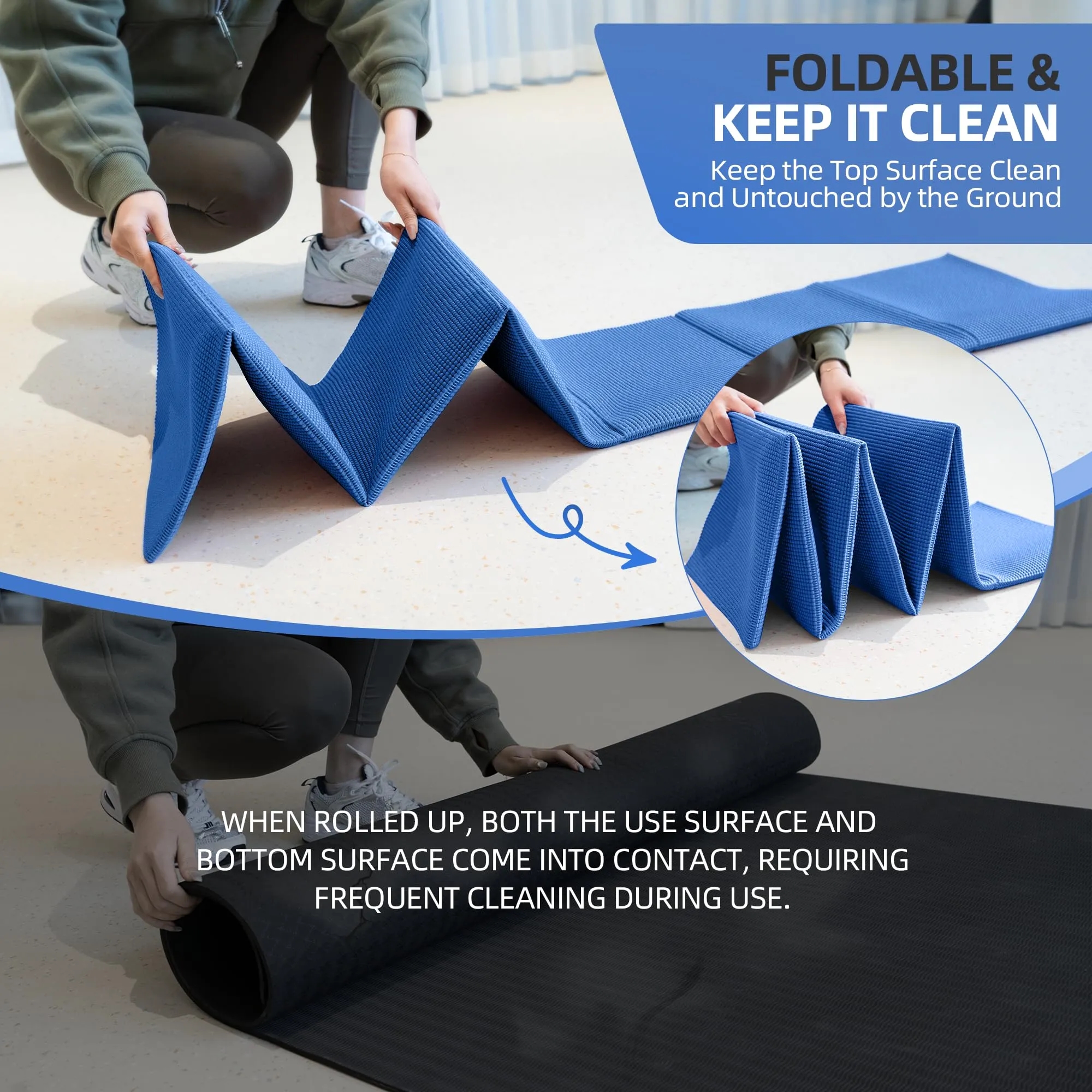 Foldable Yoga Mat with Storage Bag 5