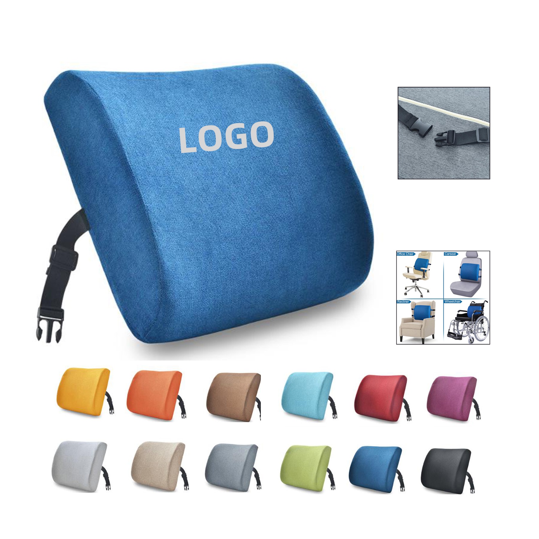 Memory Foam Lumbar Support Pillow