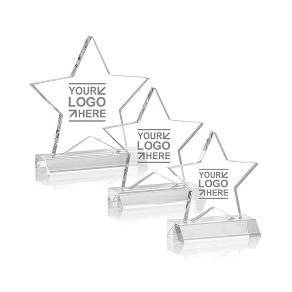 Crystal Star shaped Award 3