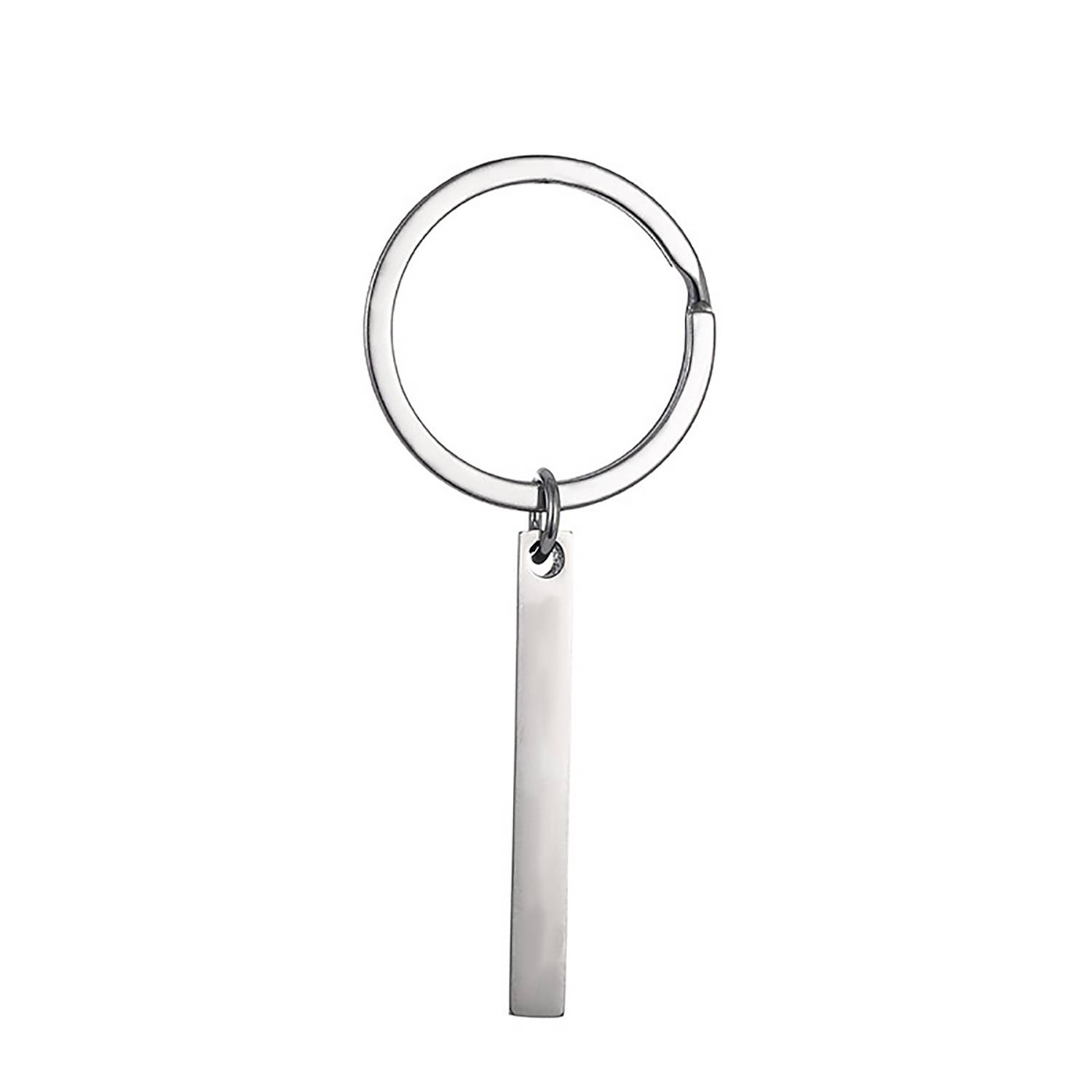 Stainless Steel Bar-shaped Keychain 5
