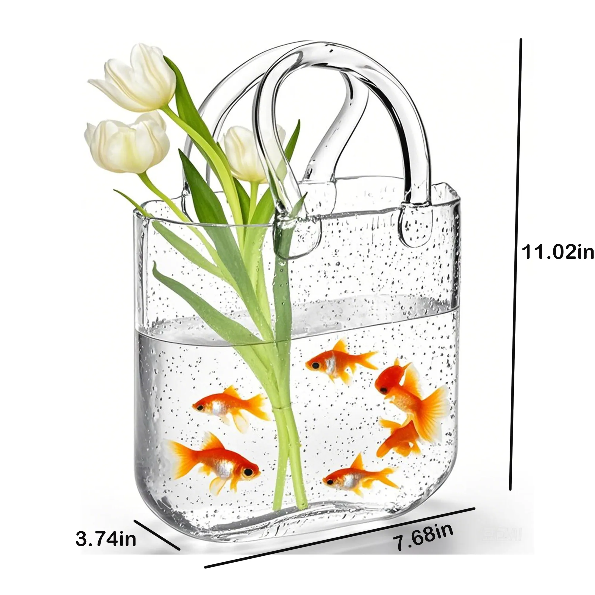 Transparent Glass Vase 3