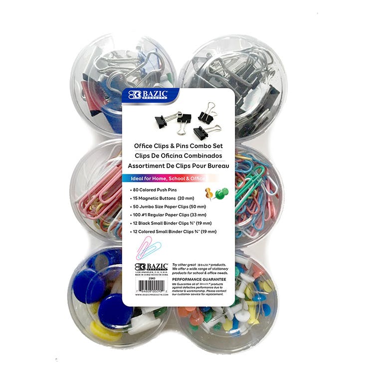 Office Clips Pins & Magnets Sets - 269 Pieces 2
