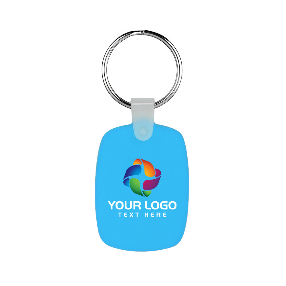 Oval Shaped Silicone Keychain 26