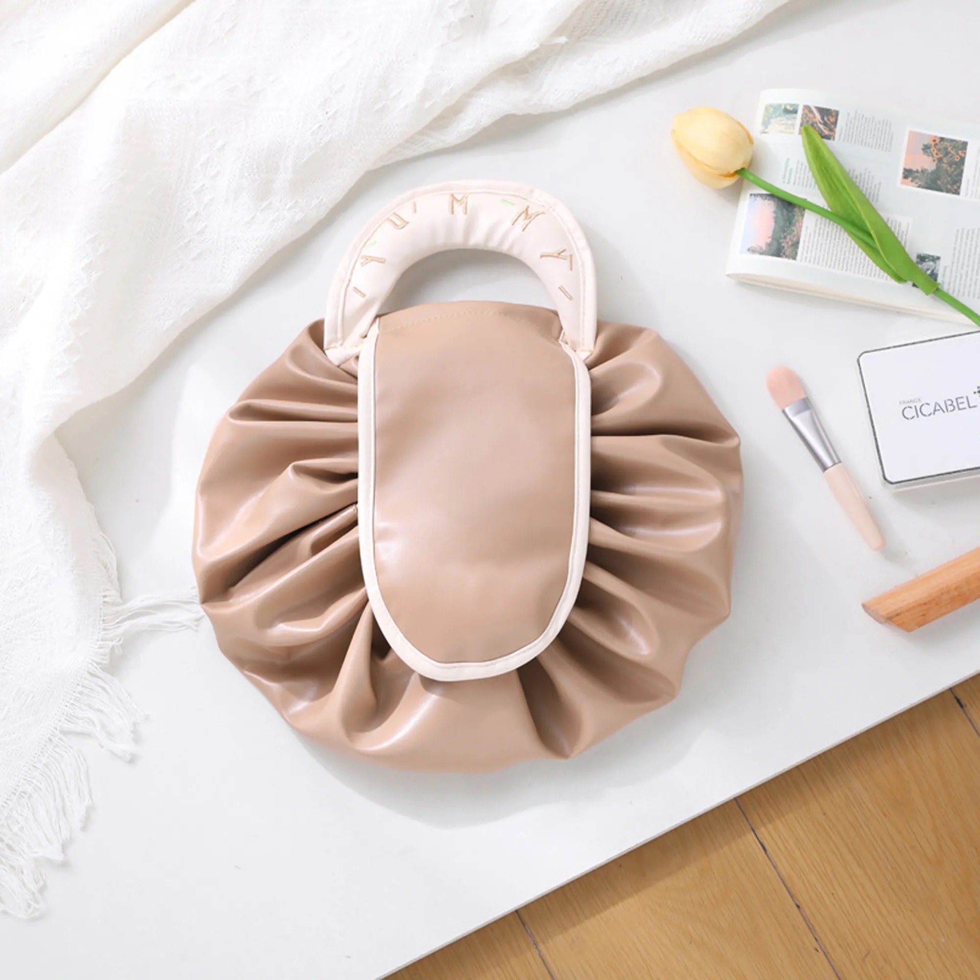High-Capacity Drawstring Makeup Bag 6