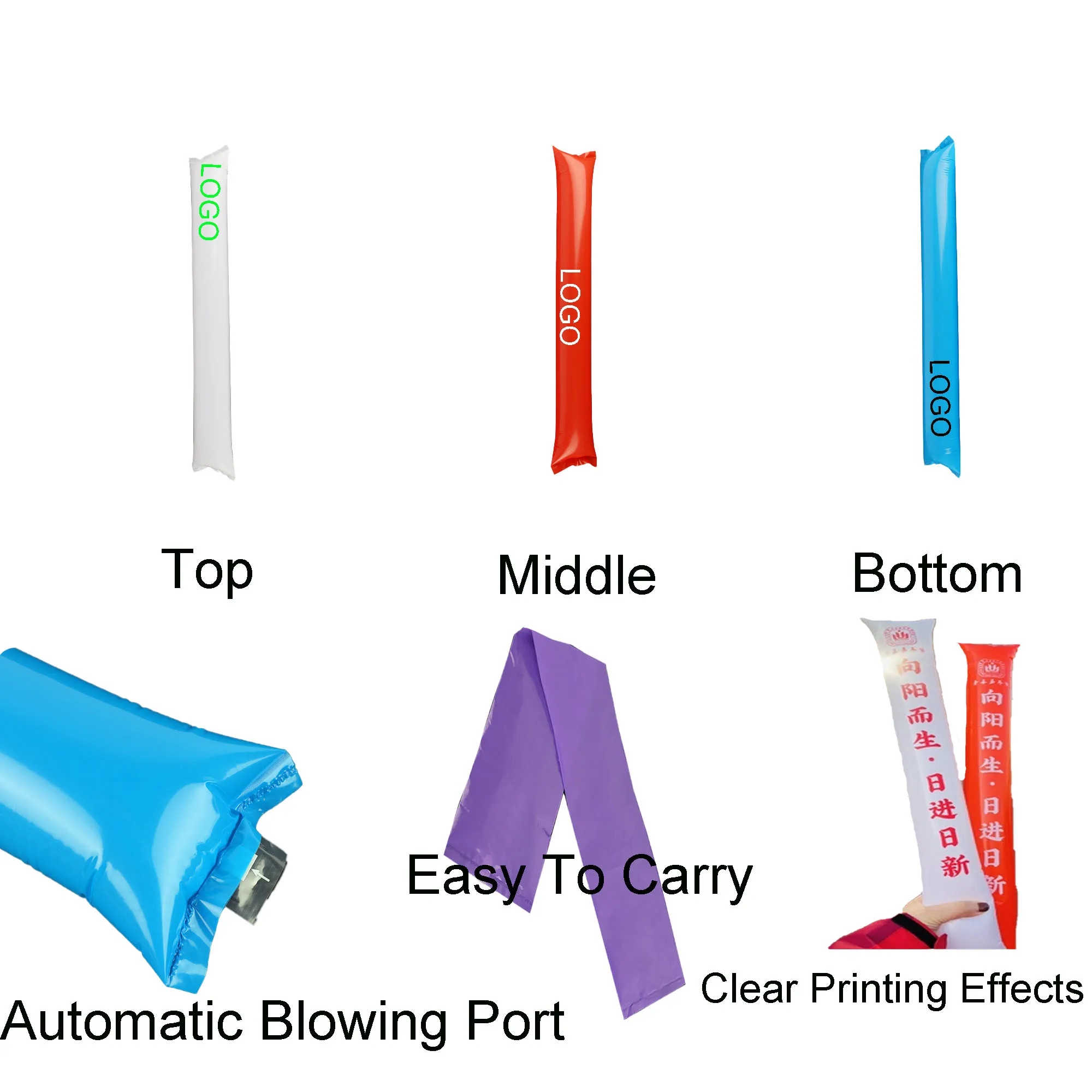 Spot Cheer Inflatable Noisemaker Stick 2