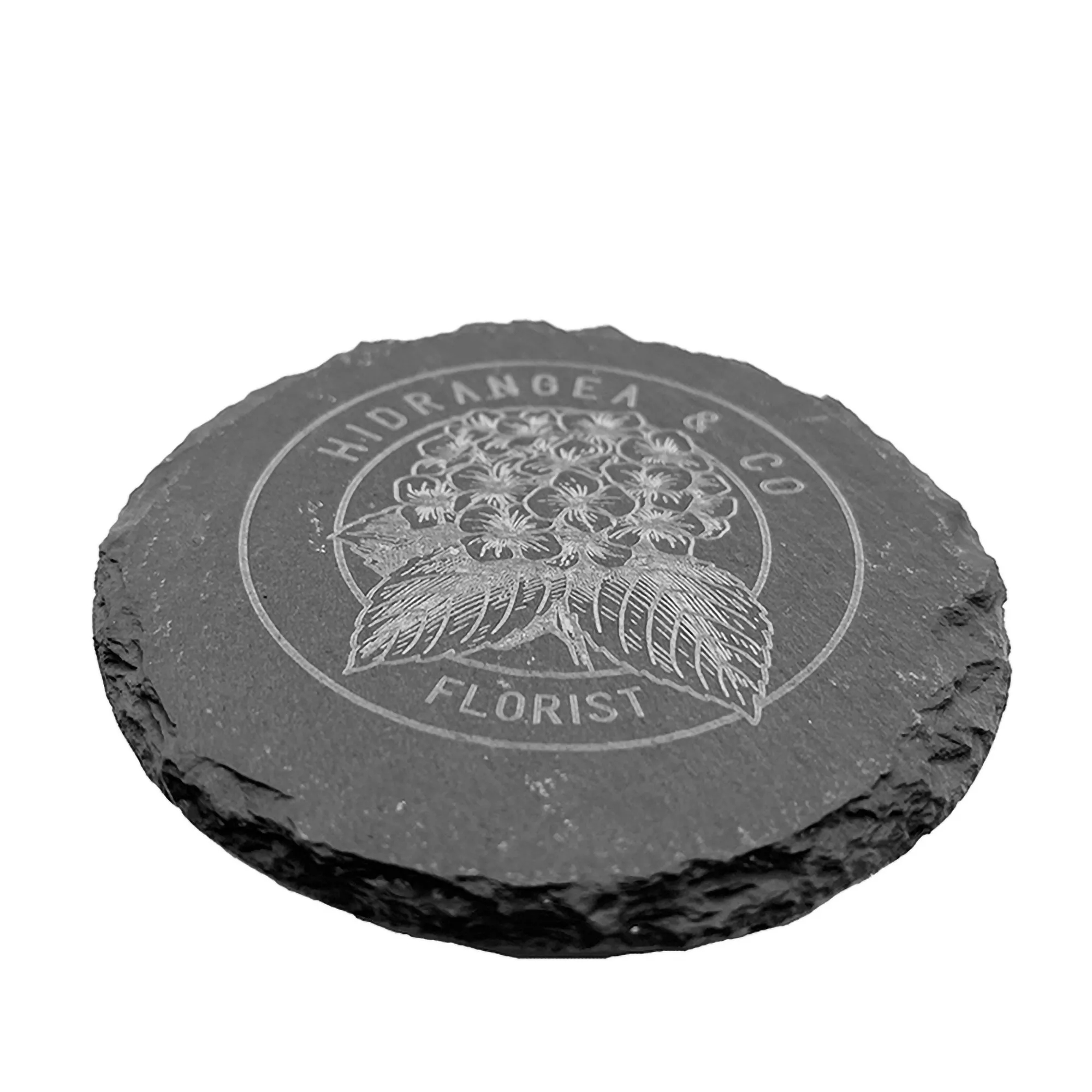 Natural Stone slate Bar Coaster Resistant Laser Engraving 3