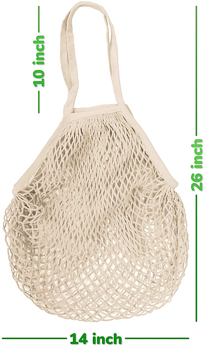 HotShine Mesh Bags Reusable Cotton Mesh Grocery Bags 5