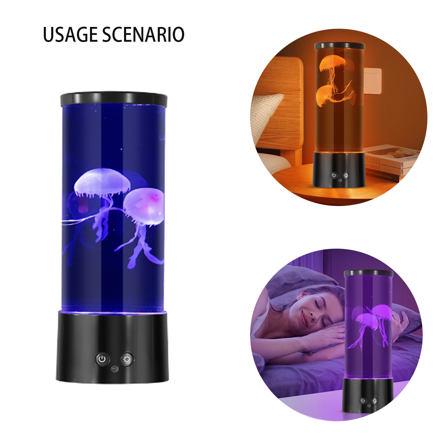 Lava discoloration lamp with floating lemons 4