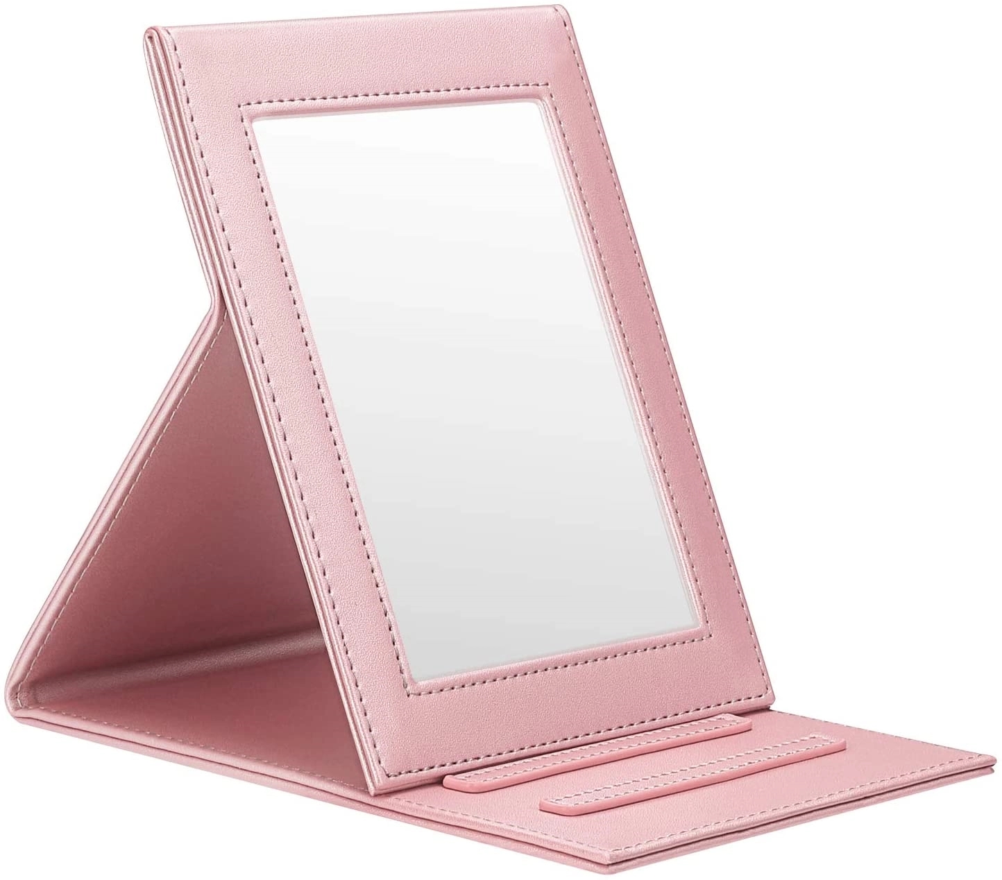 PU Leather Foldable Table Mirror 3