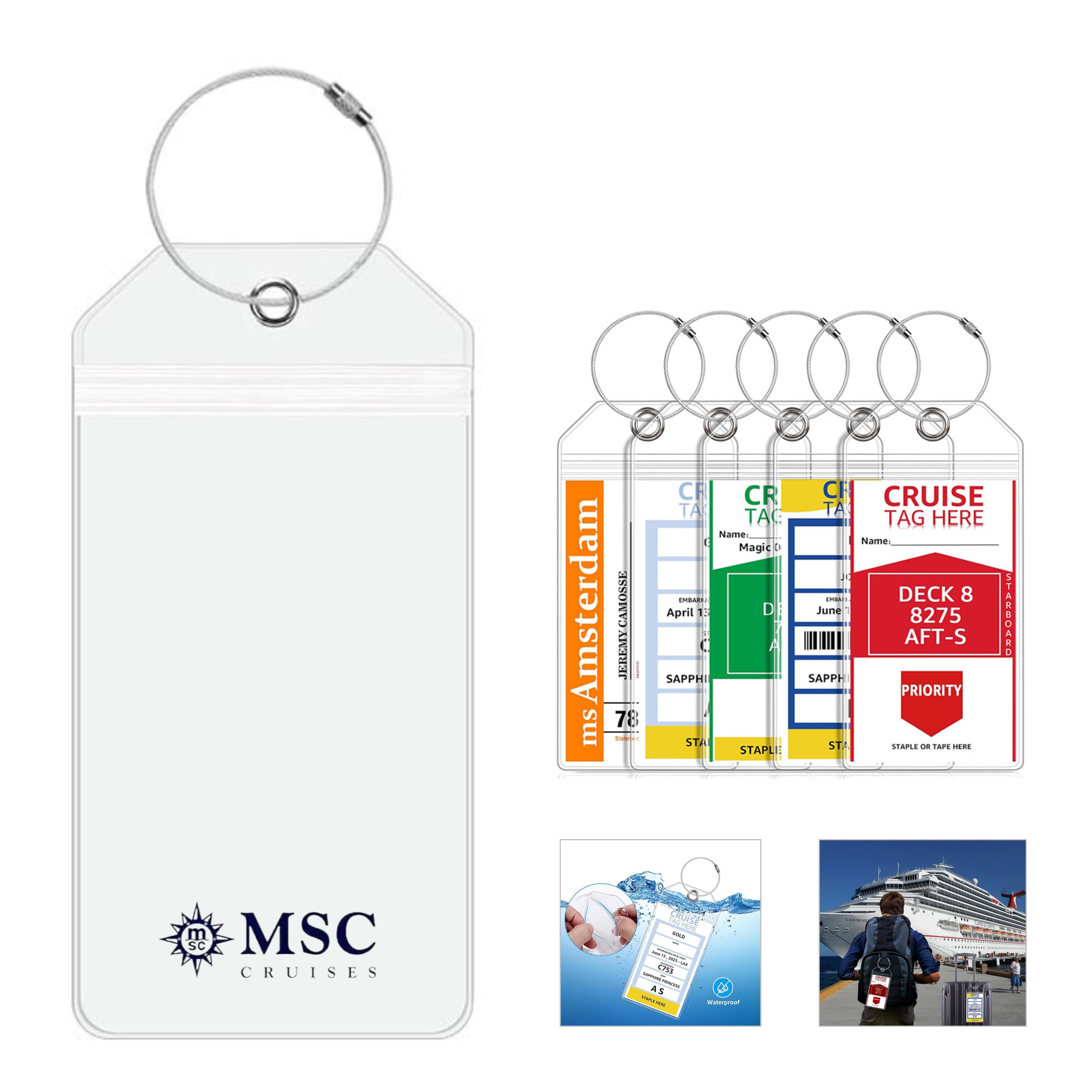 Vinyl Cruise Luggage Tag 4