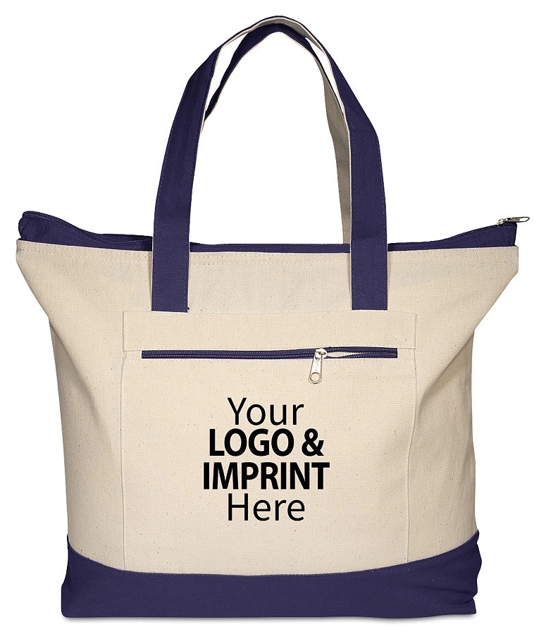 Zippered Cotton Boat Totes 2