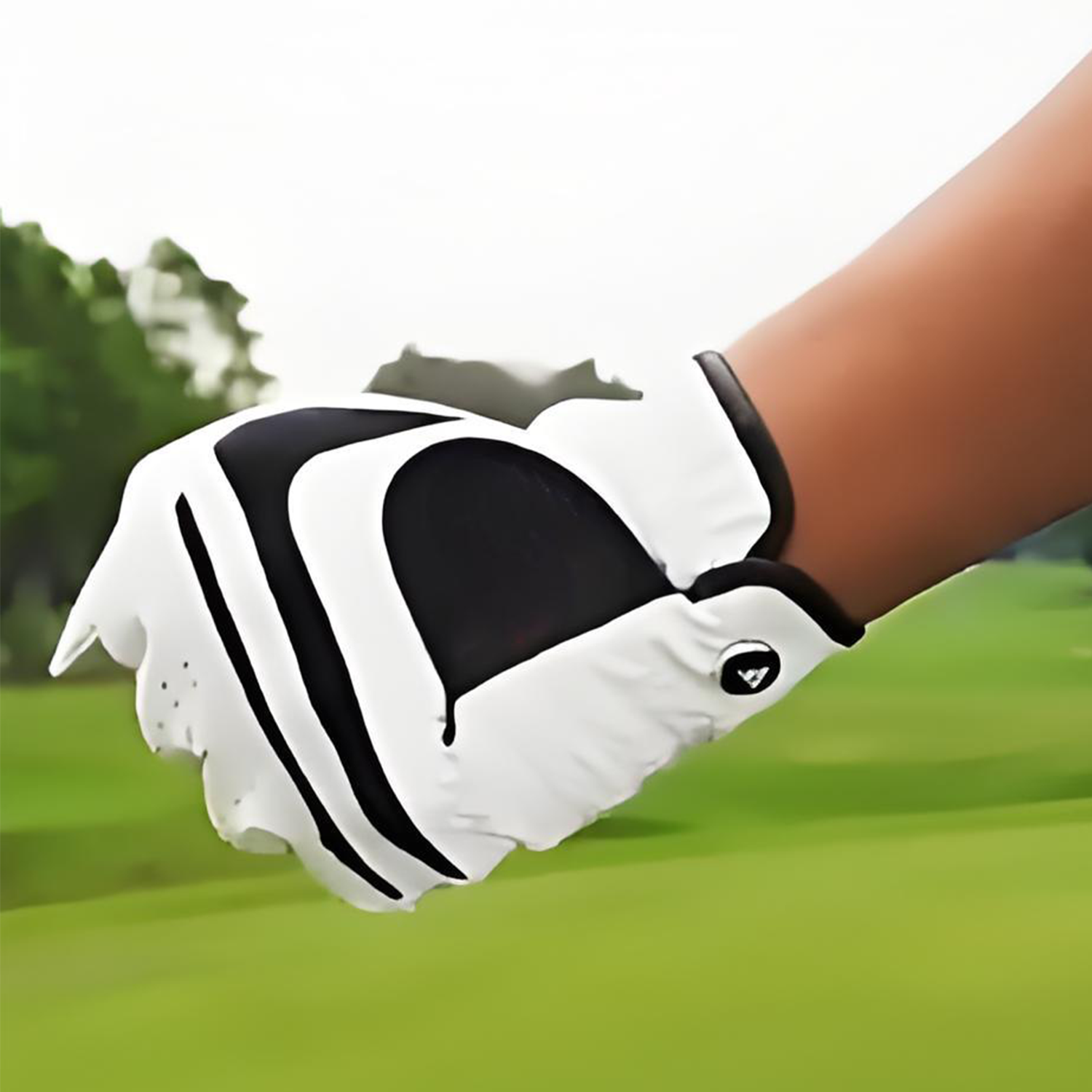 Men's sheepskin sports breathable anti-slip golf gloves 1