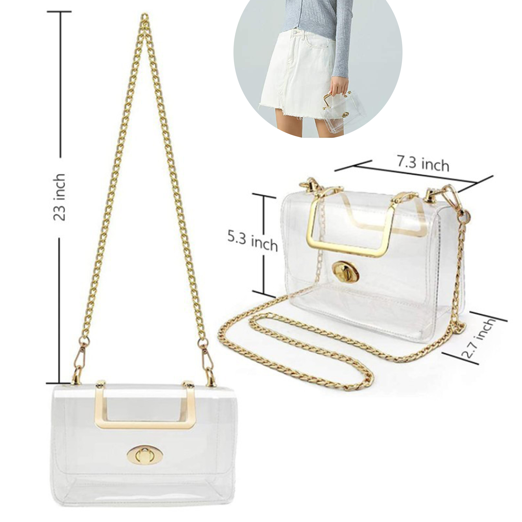 Transparent Clutch Clear Purse 1