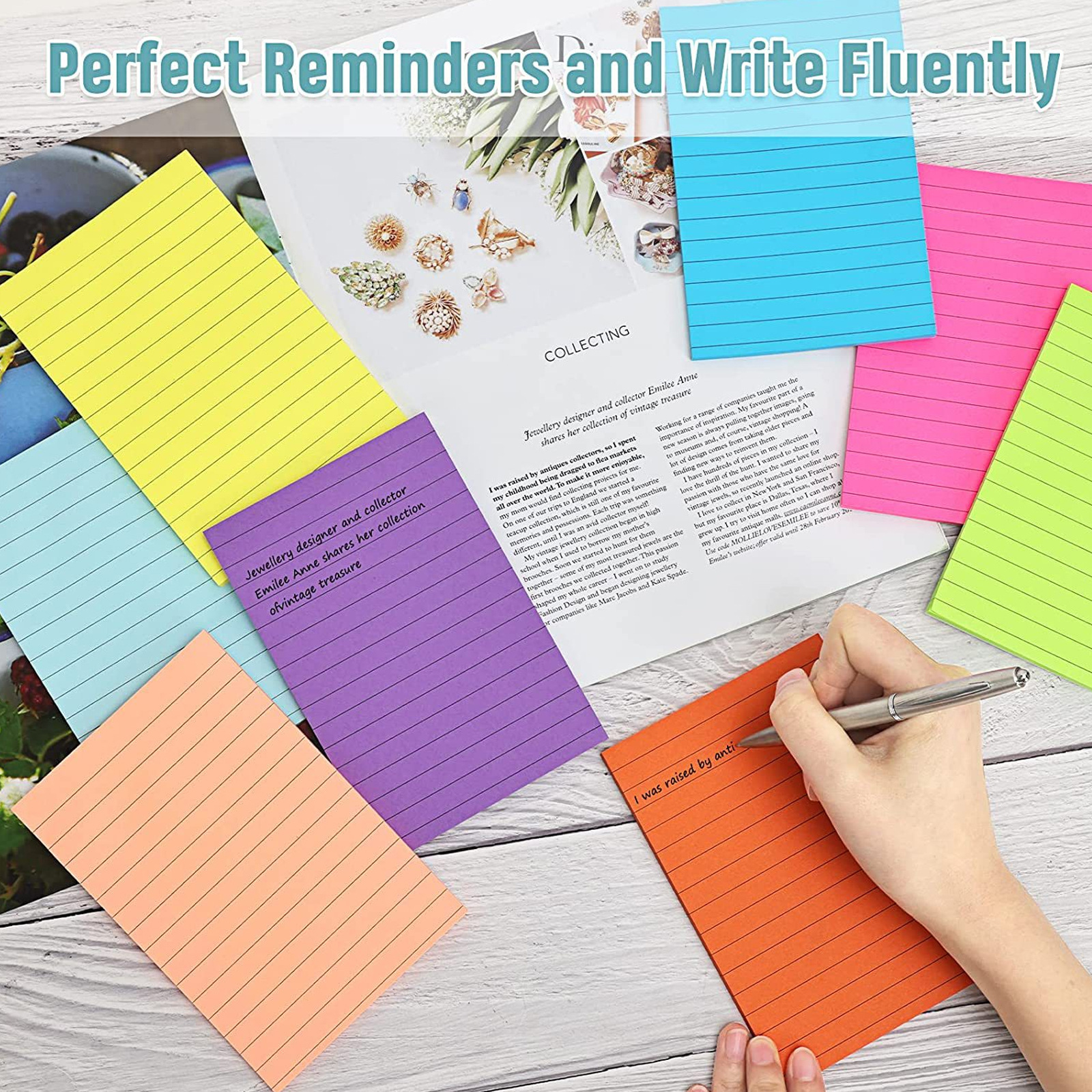 8 Colors Self Sticky Notes Pad 6