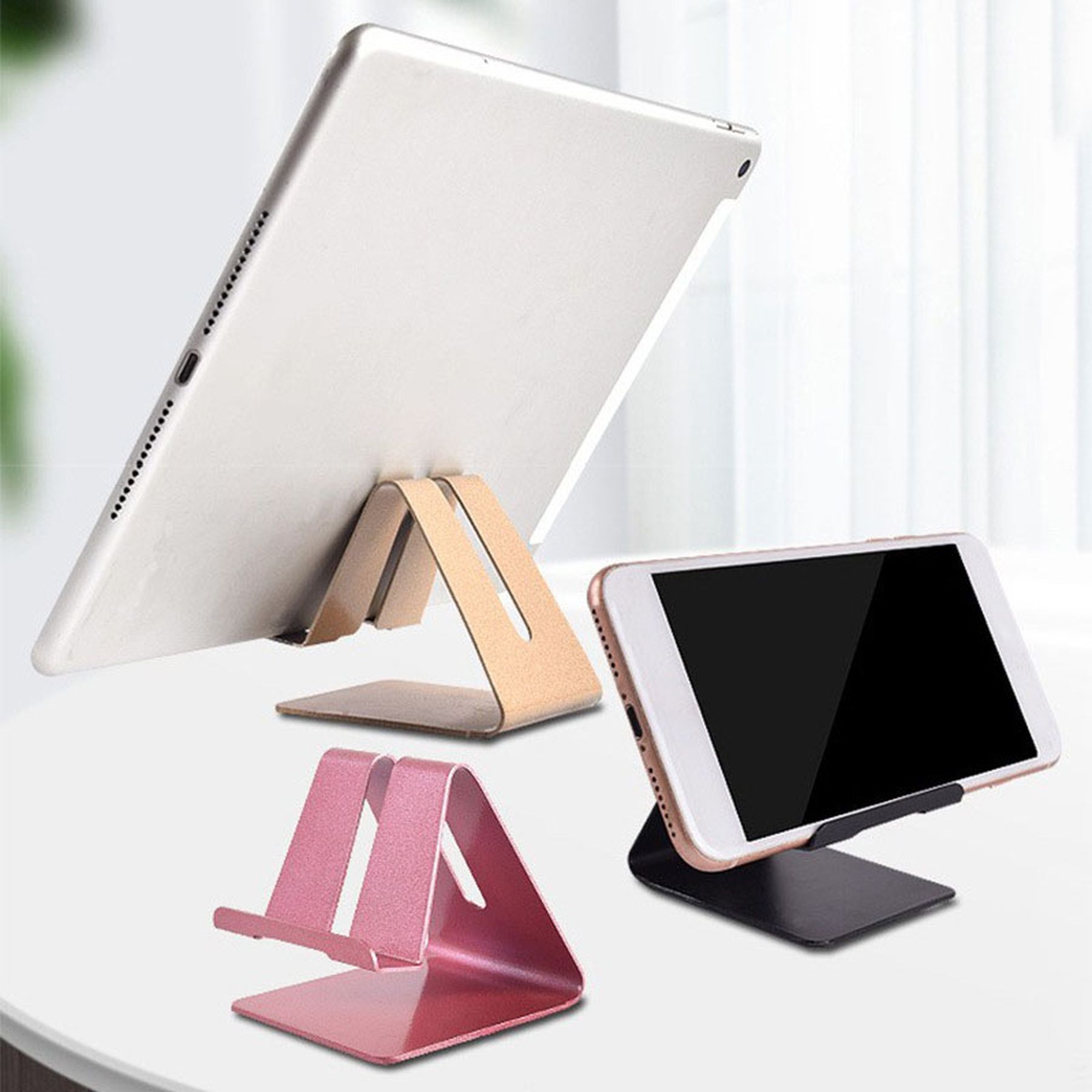 Aluminum Alloy Phone Stand Cellphone Mount Tabletop Holder 12