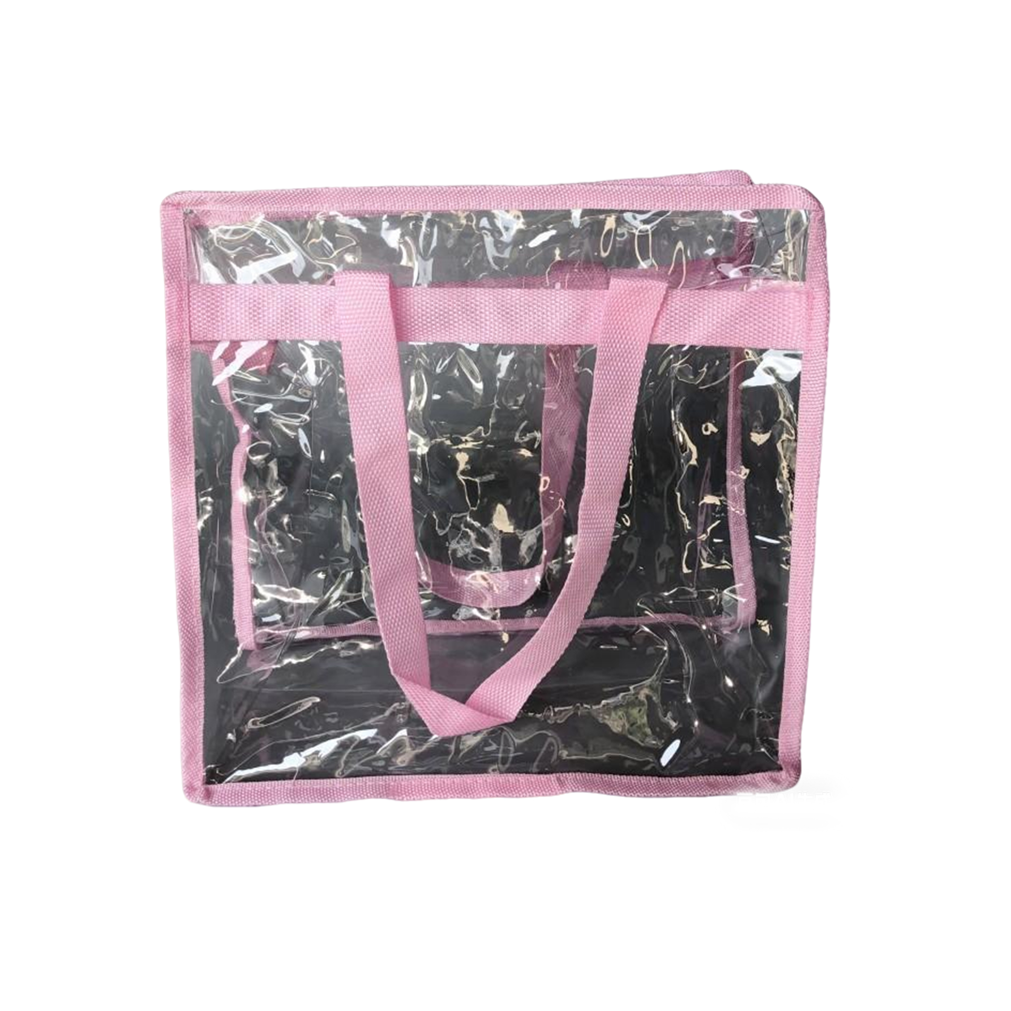 PVC Clear Stadium Tote Bag 12" x 12" x 6" With Polyester Trim 5