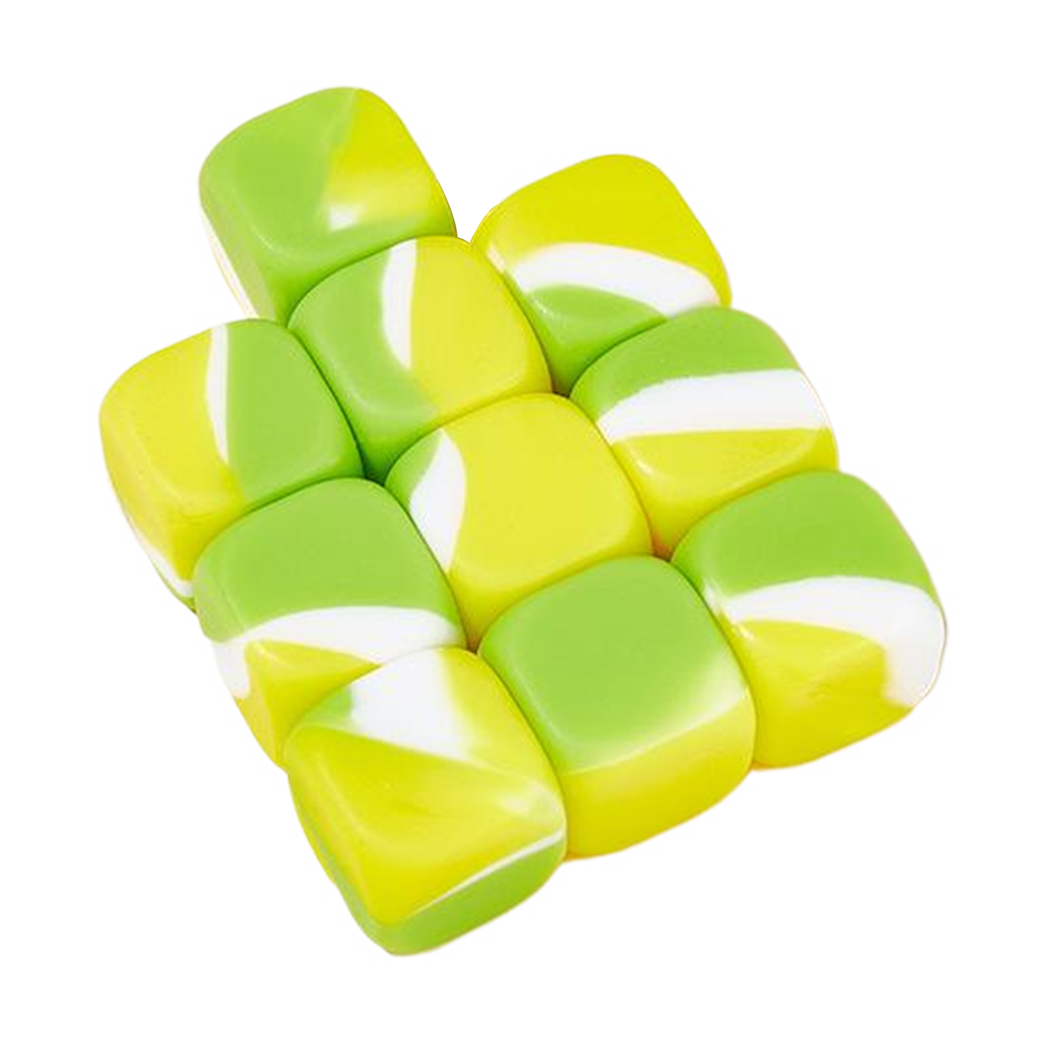 10 Pcs Silicone Stone Catching Dice Game w/ Pouch 17