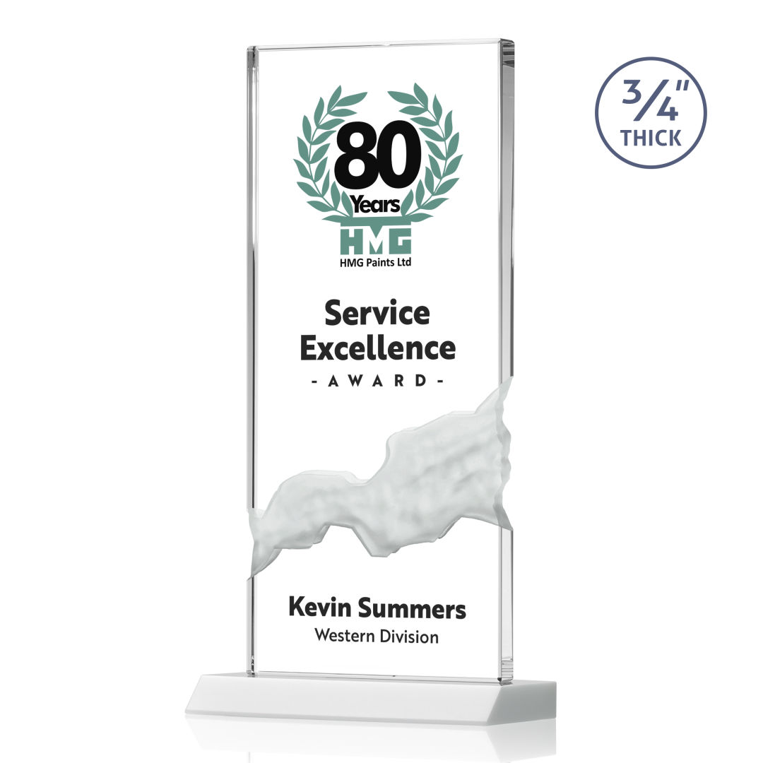 Poole VividPrint™ Award - White 3