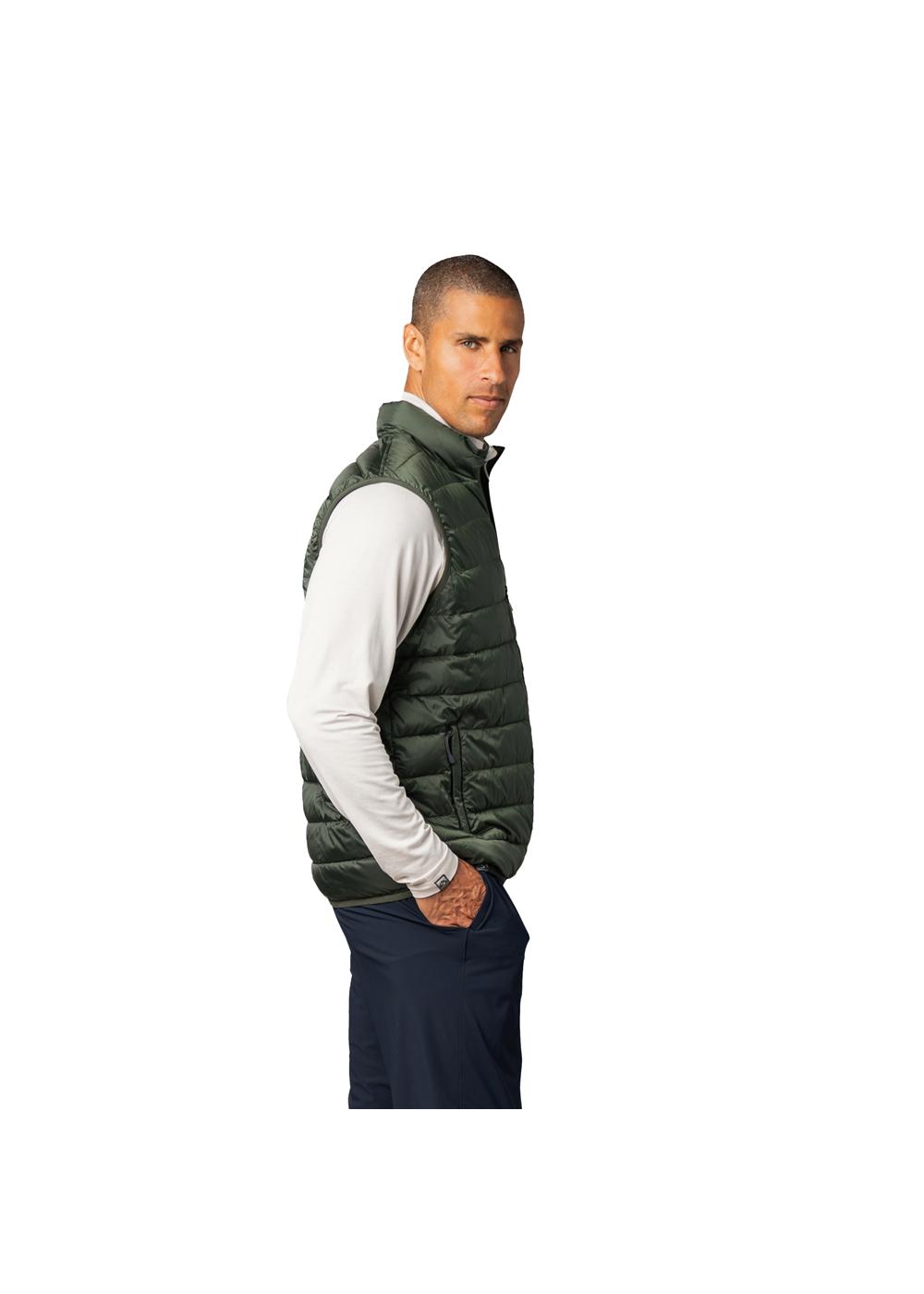 Storm Creek Men's Pacific Puffer 100 GSM Insulated Faux Down Packable Quilted Vest 8