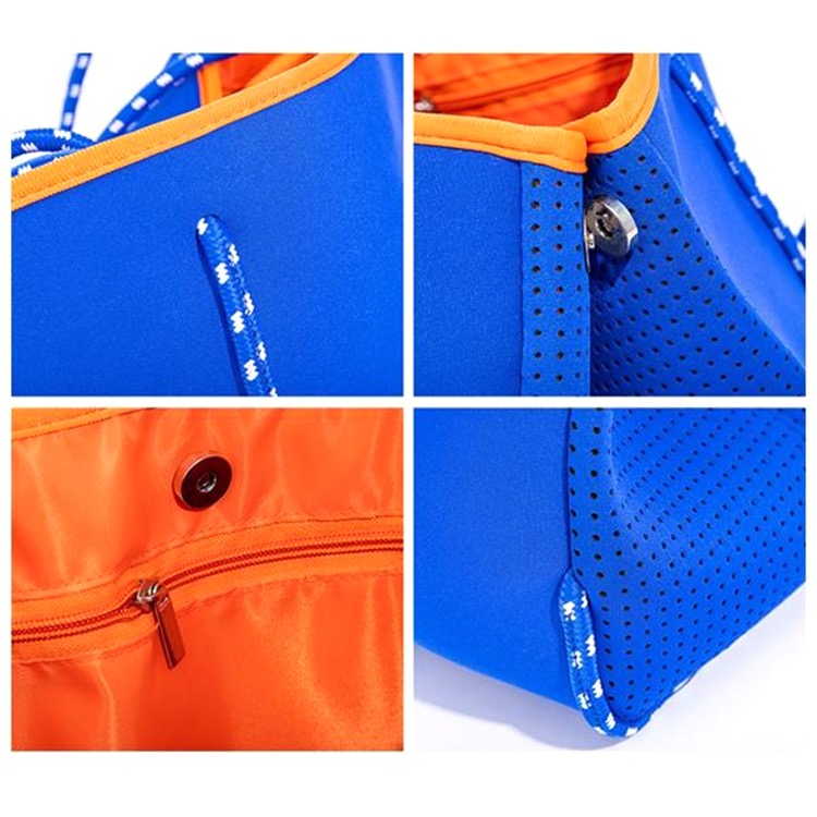Neoprene Beach Tote Bag, custom tote bag with logo imprint 2