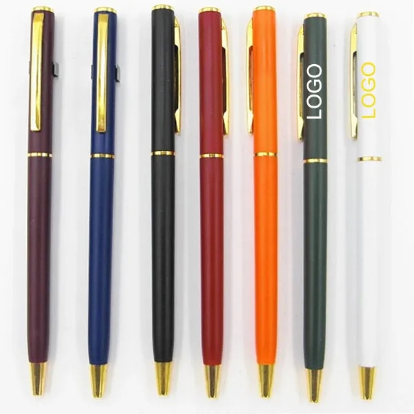 Plastic Slim Twist Ballpoint Pen 7