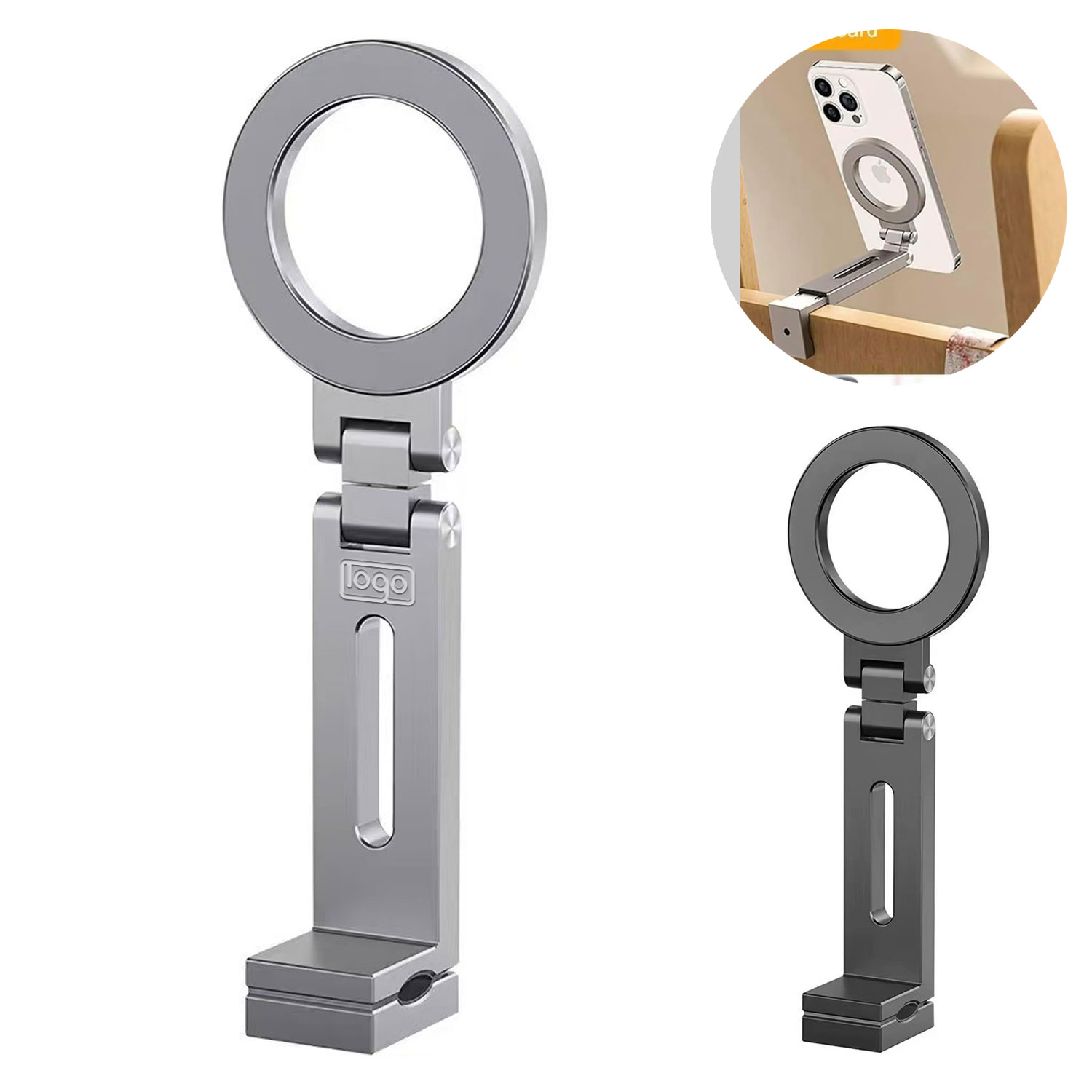 Aluminum Magnetic Phone Stand Holder Compatible w/ Magsafe 2