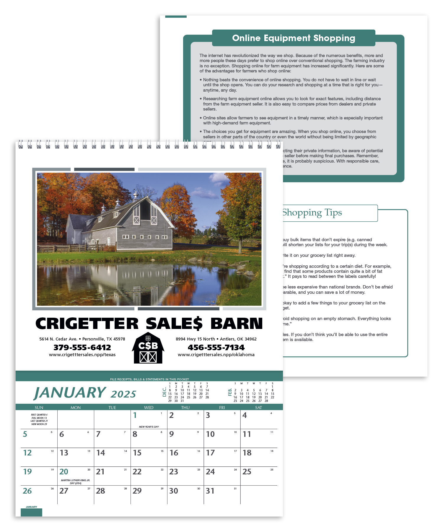 Triumph® Calendars Farm Pocket Calendar 57