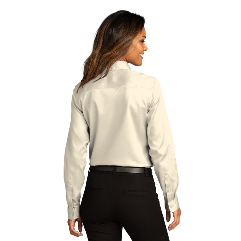Port Authority Ladies Long Sleeve SuperPro React Twill Shirt. 4