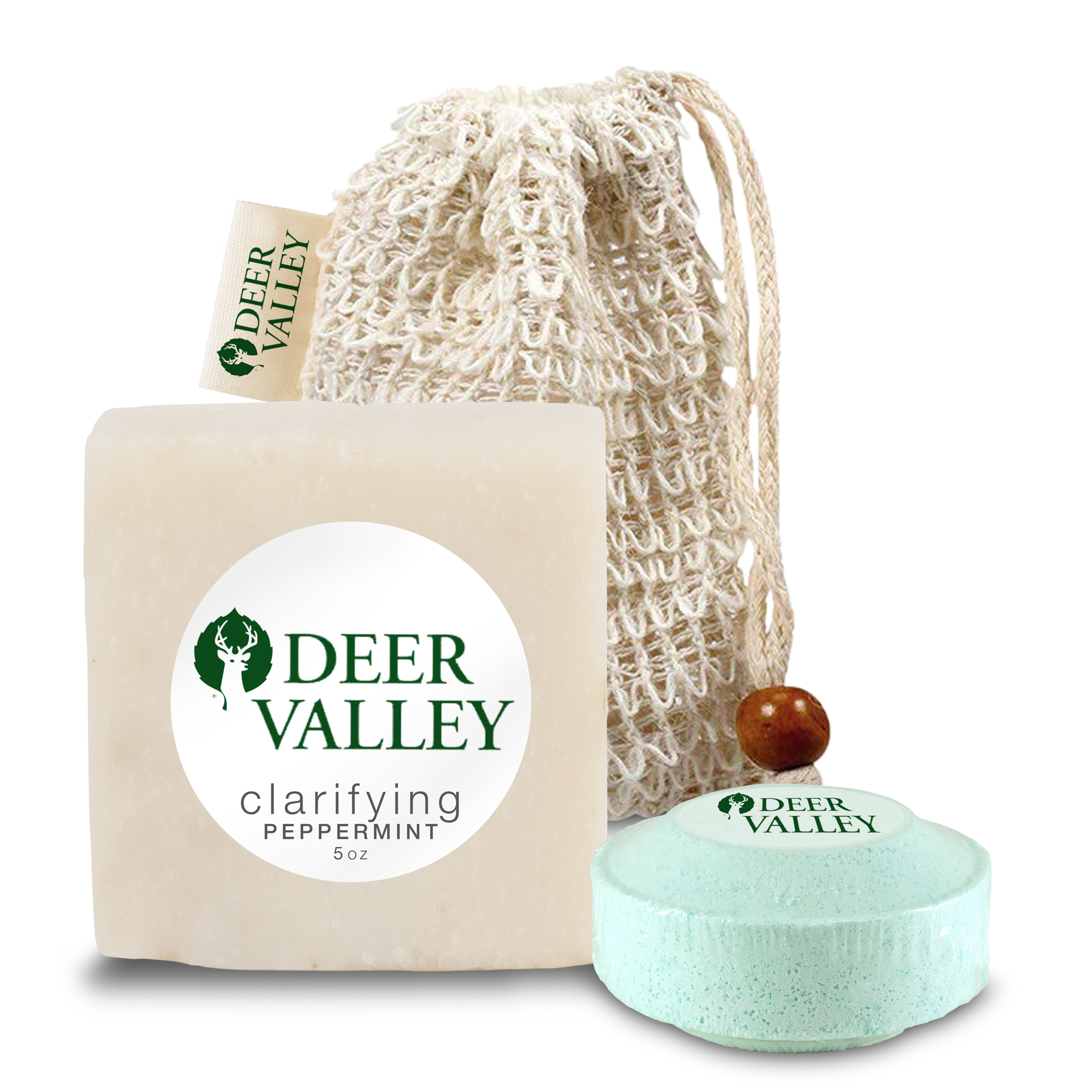 Loofah Bag with Soap and Shower Steamer, Sewn Tag 2