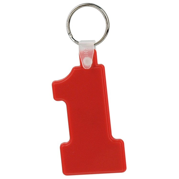Soft Squeezable Key Tag (Number 1) 6