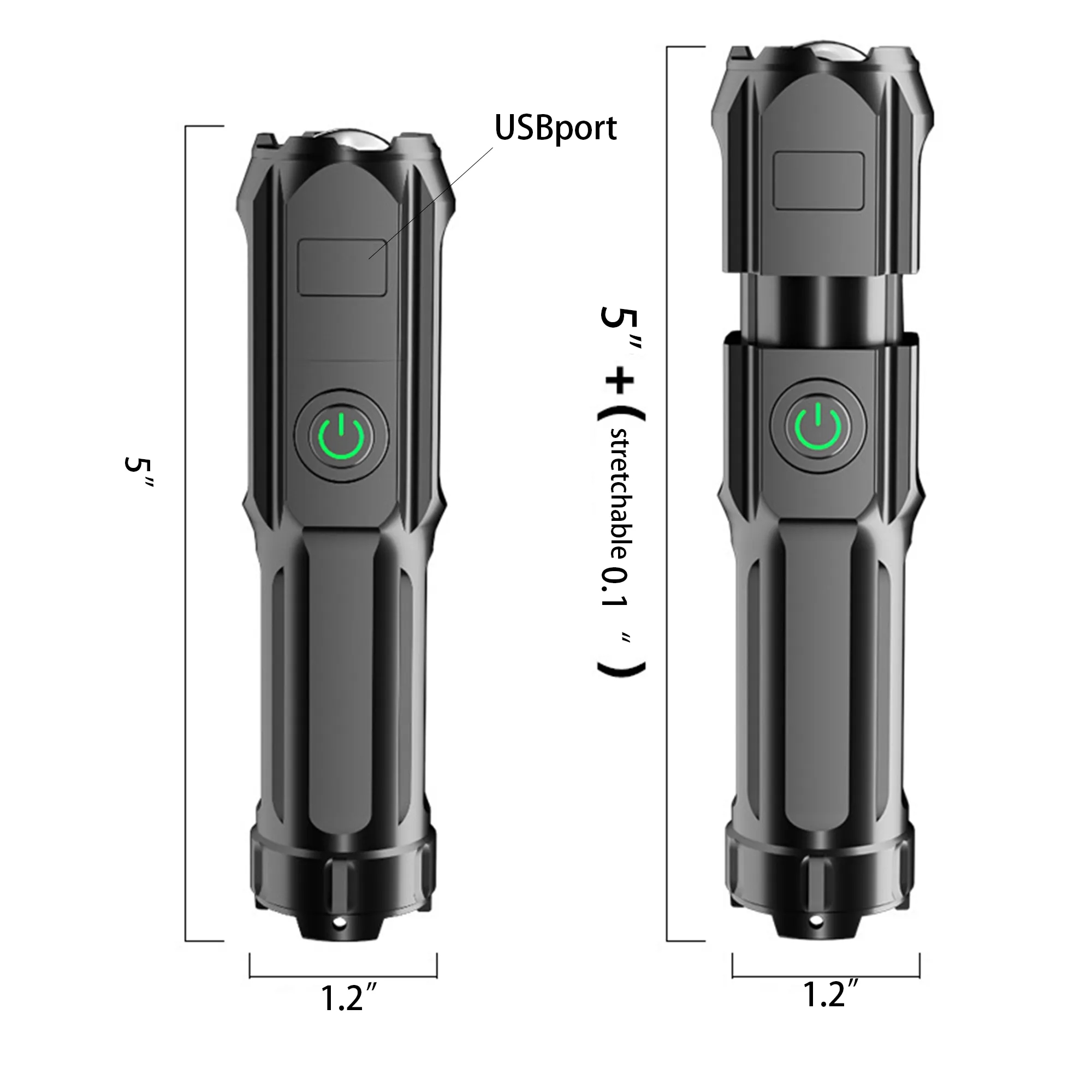 Strong Light Outdoor Portable LED Flashlight 3