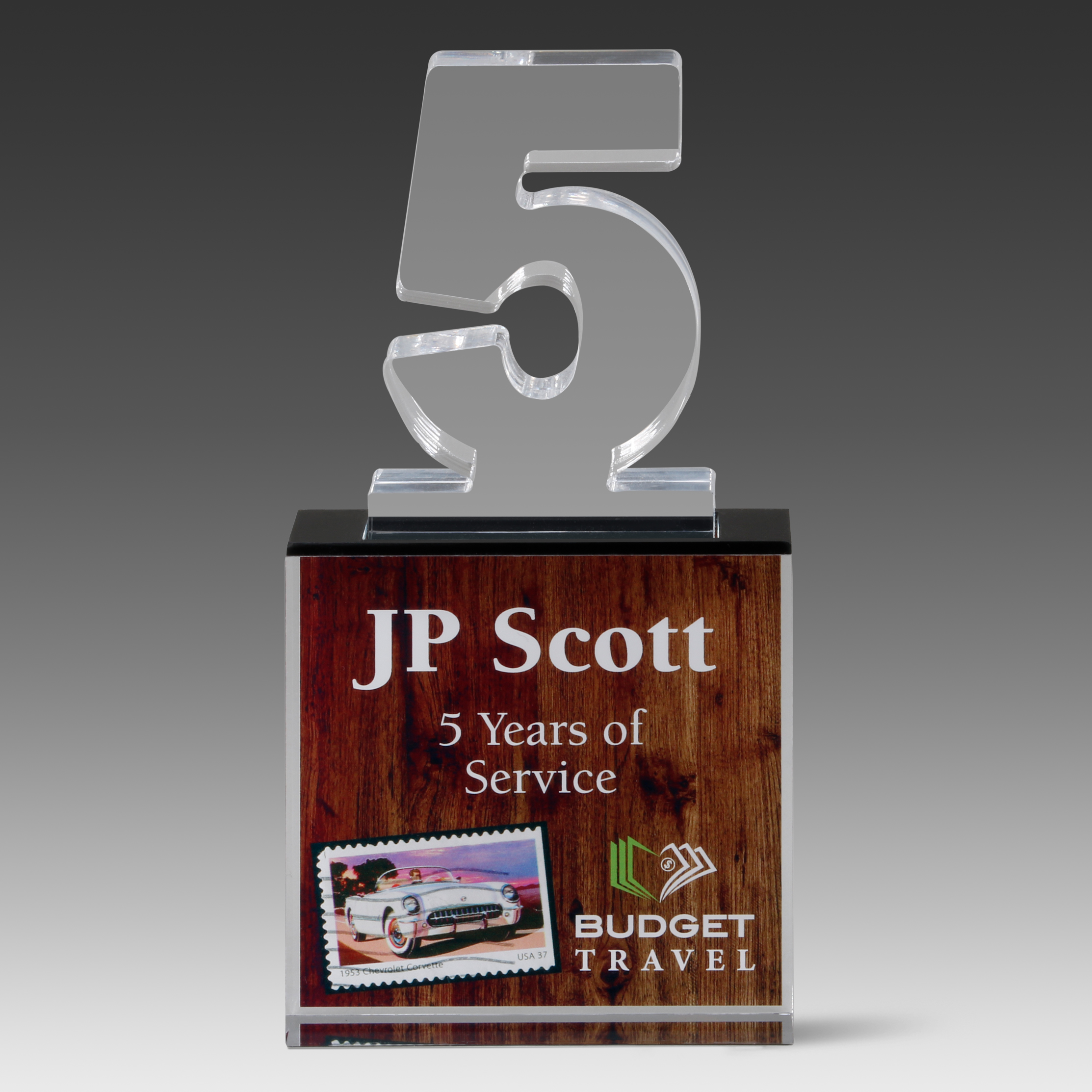 Recognition Number Award 5 (4" x 8" x 1") 2